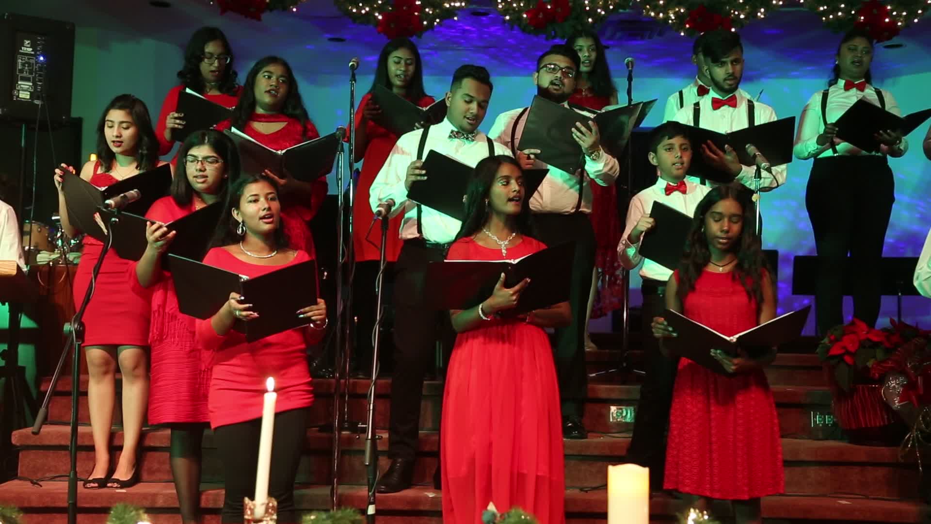 Christmas Eve choir performance in Toronto, Canada