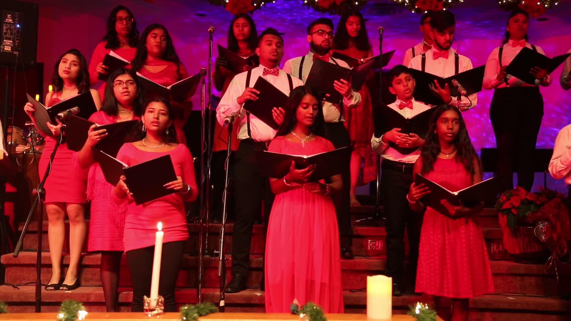 Christmas Eve choir performance in Toronto, Canada