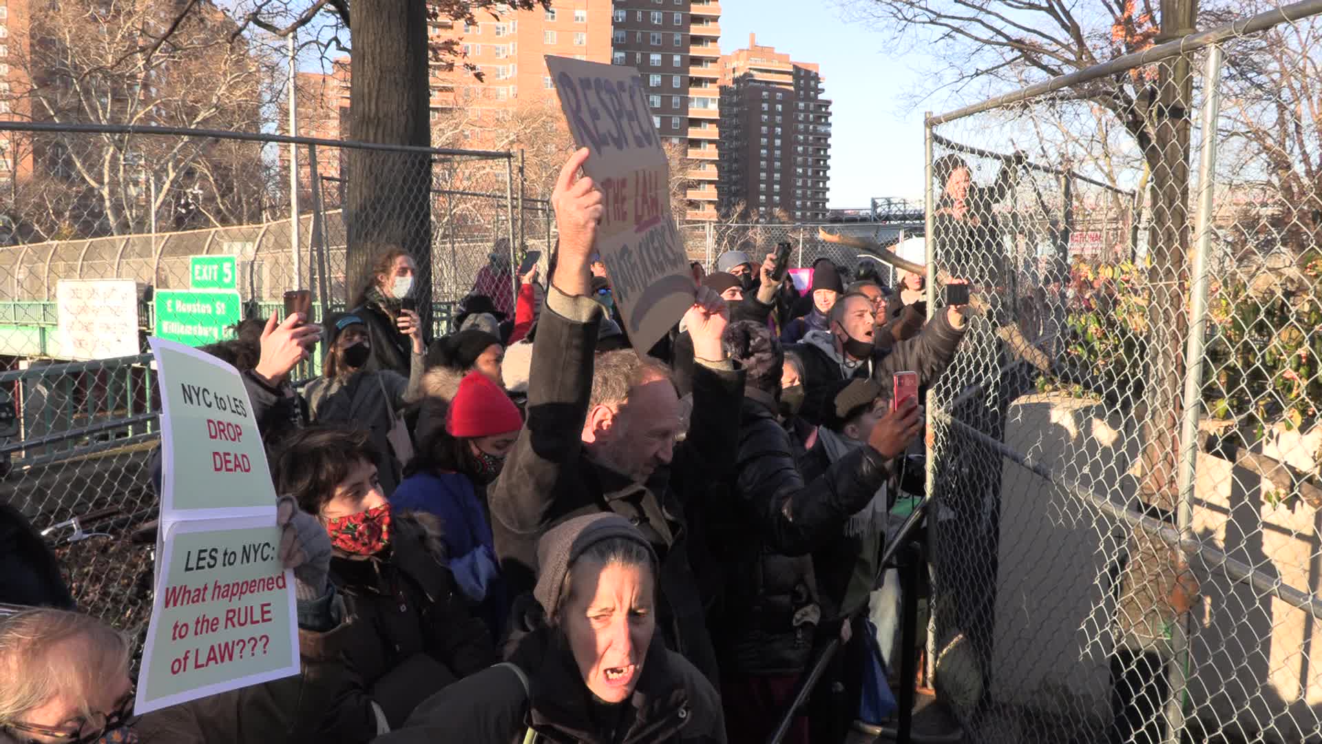 NYC: Arrests at East River Park Construction
