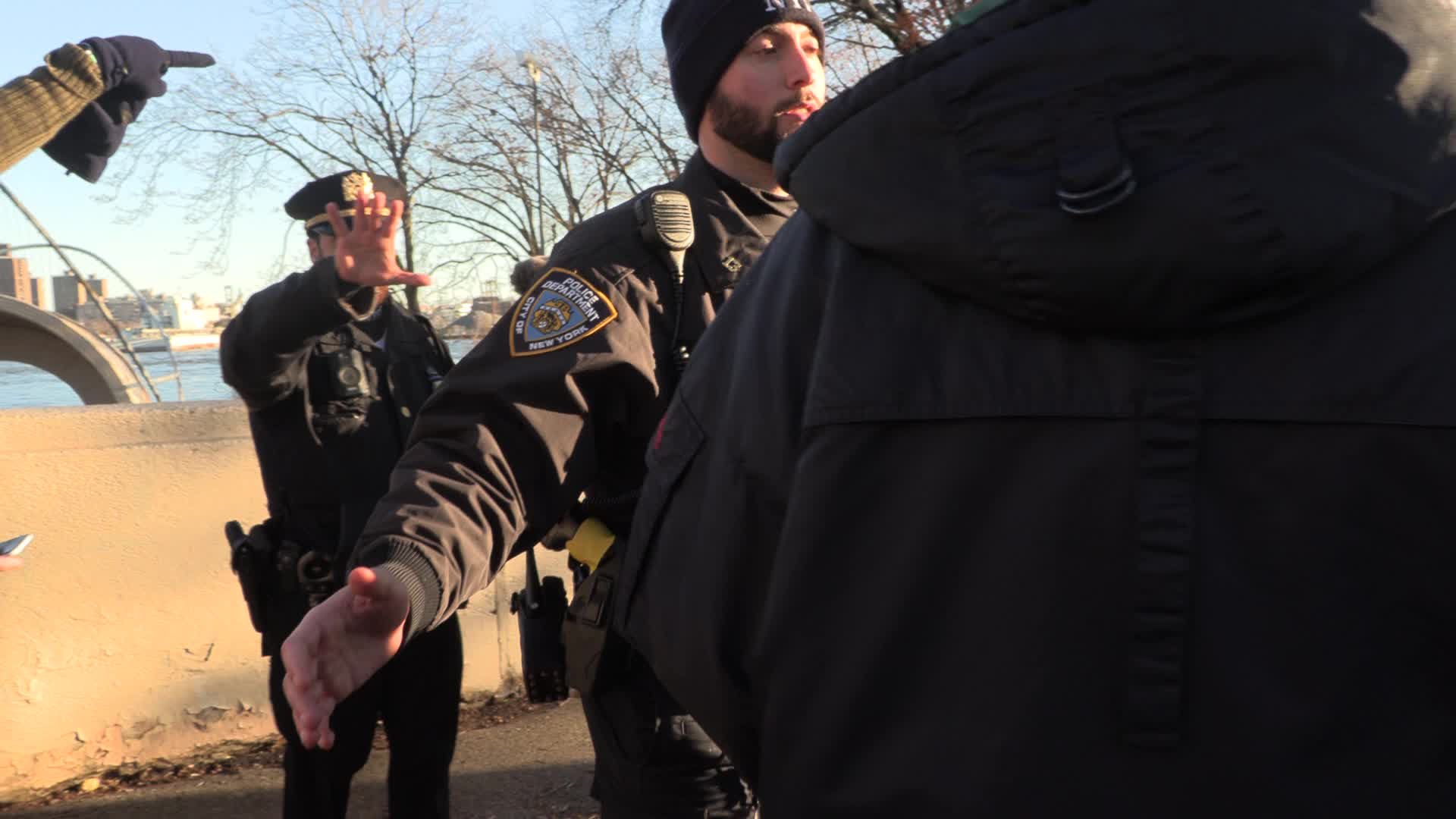 NYC: Arrests at East River Park Construction