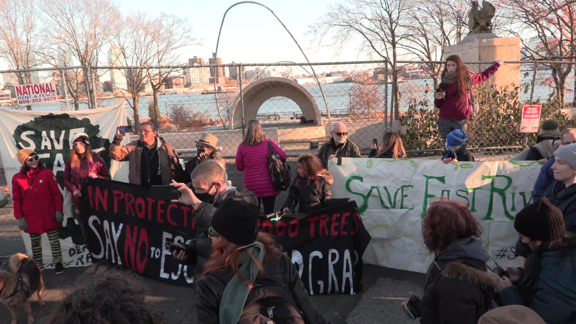 NYC: Arrests at East River Park Construction