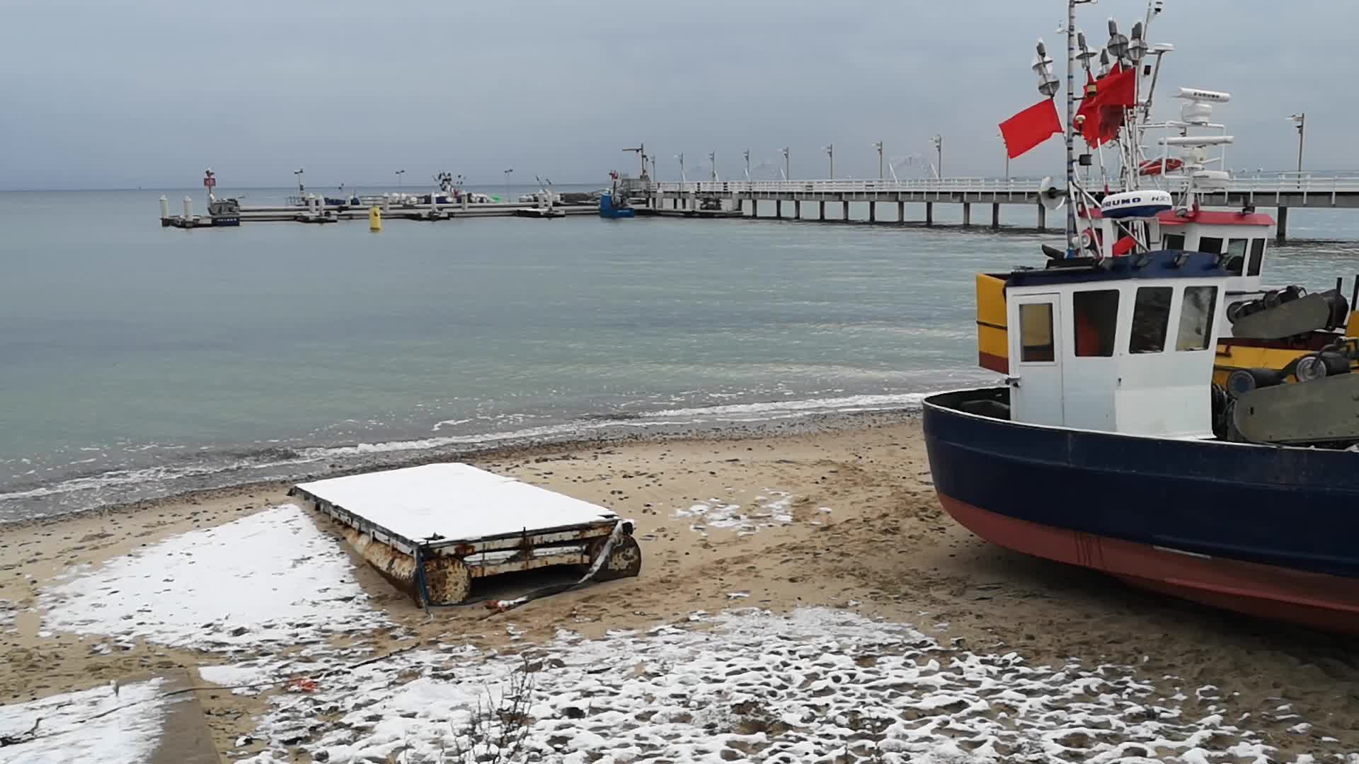 Winter in Mechelinki, Poland