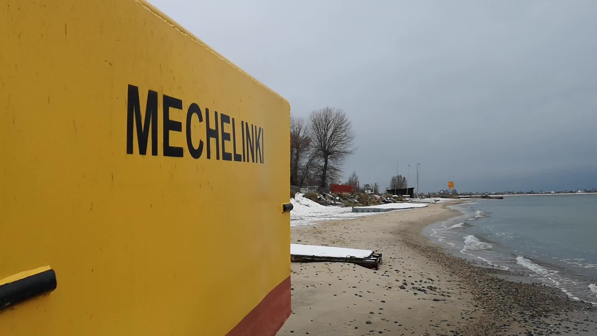 Winter in Mechelinki, Poland