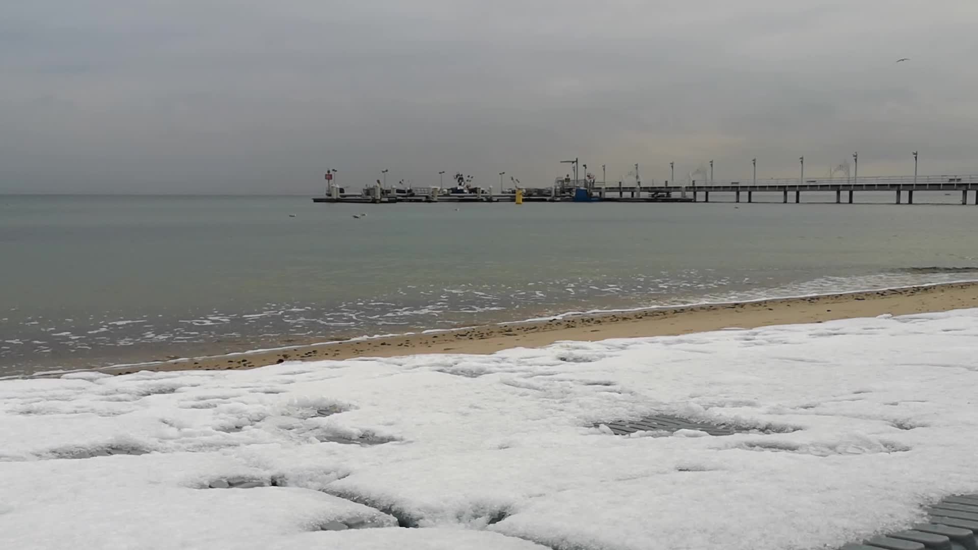 Winter in Mechelinki, Poland