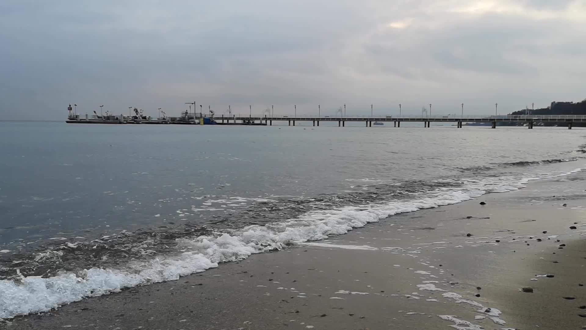 Winter in Mechelinki, Poland