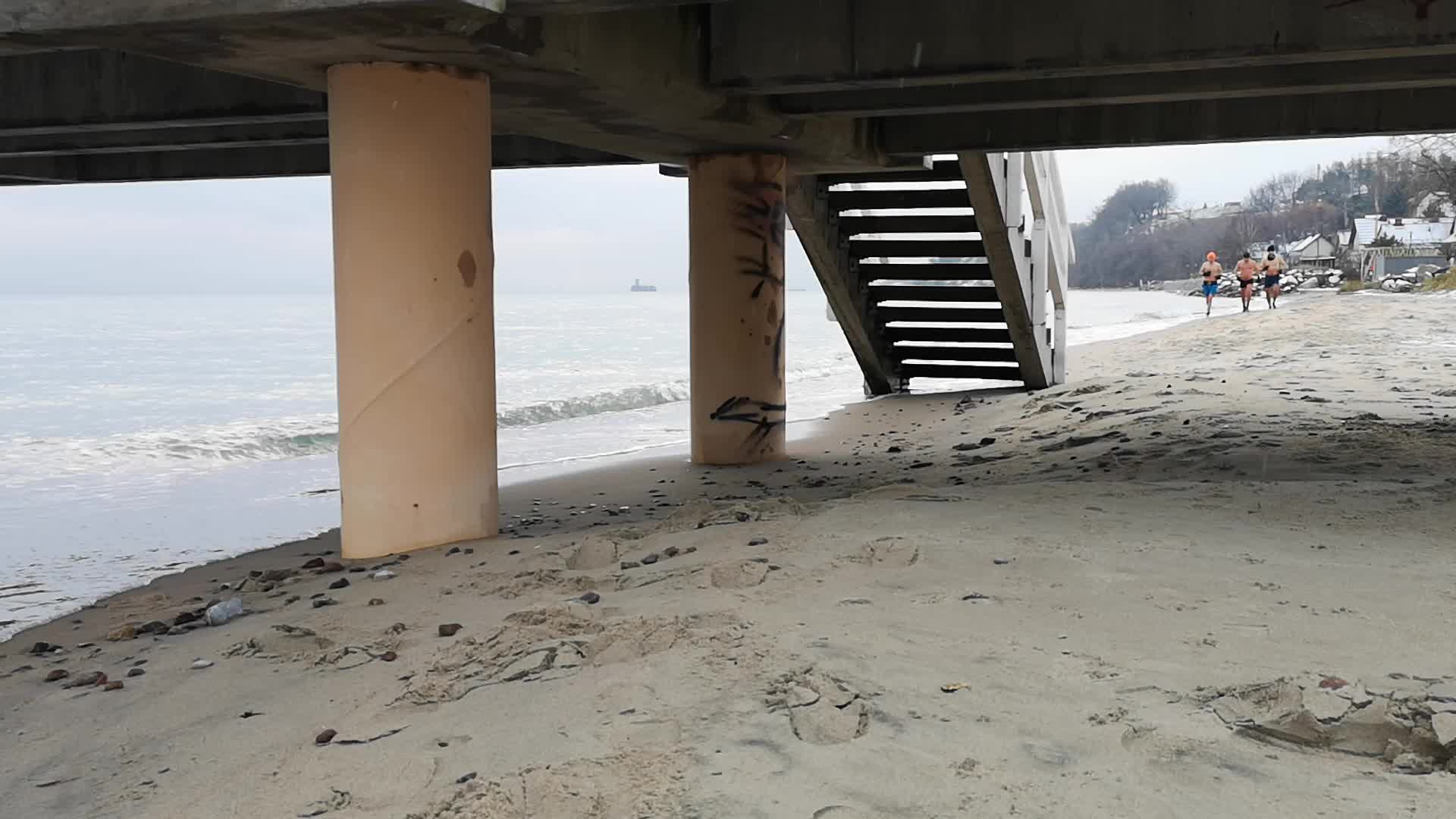 Winter in Mechelinki, Poland