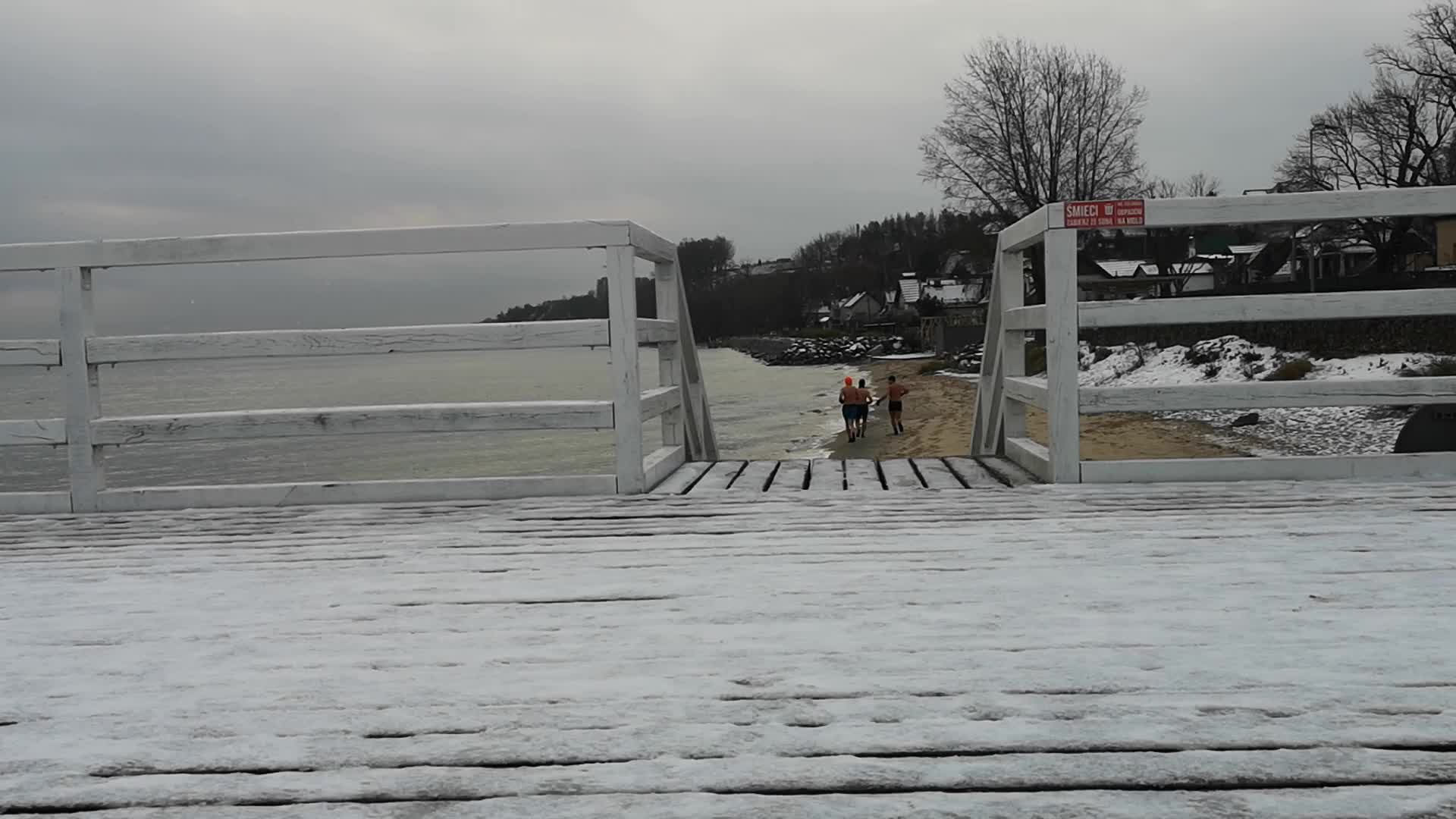 Winter in Mechelinki, Poland