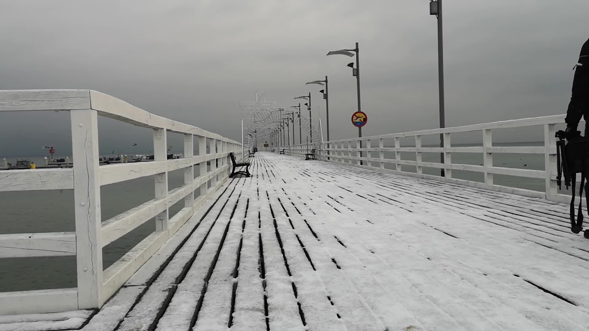 Winter in Mechelinki, Poland