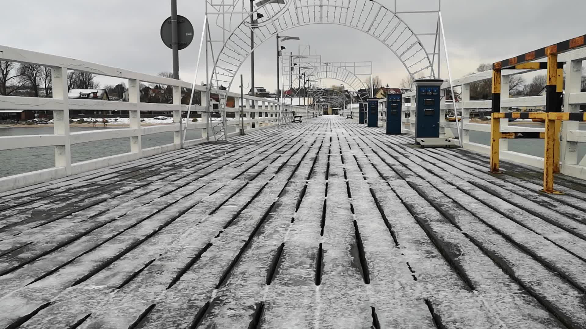 Winter in Mechelinki, Poland