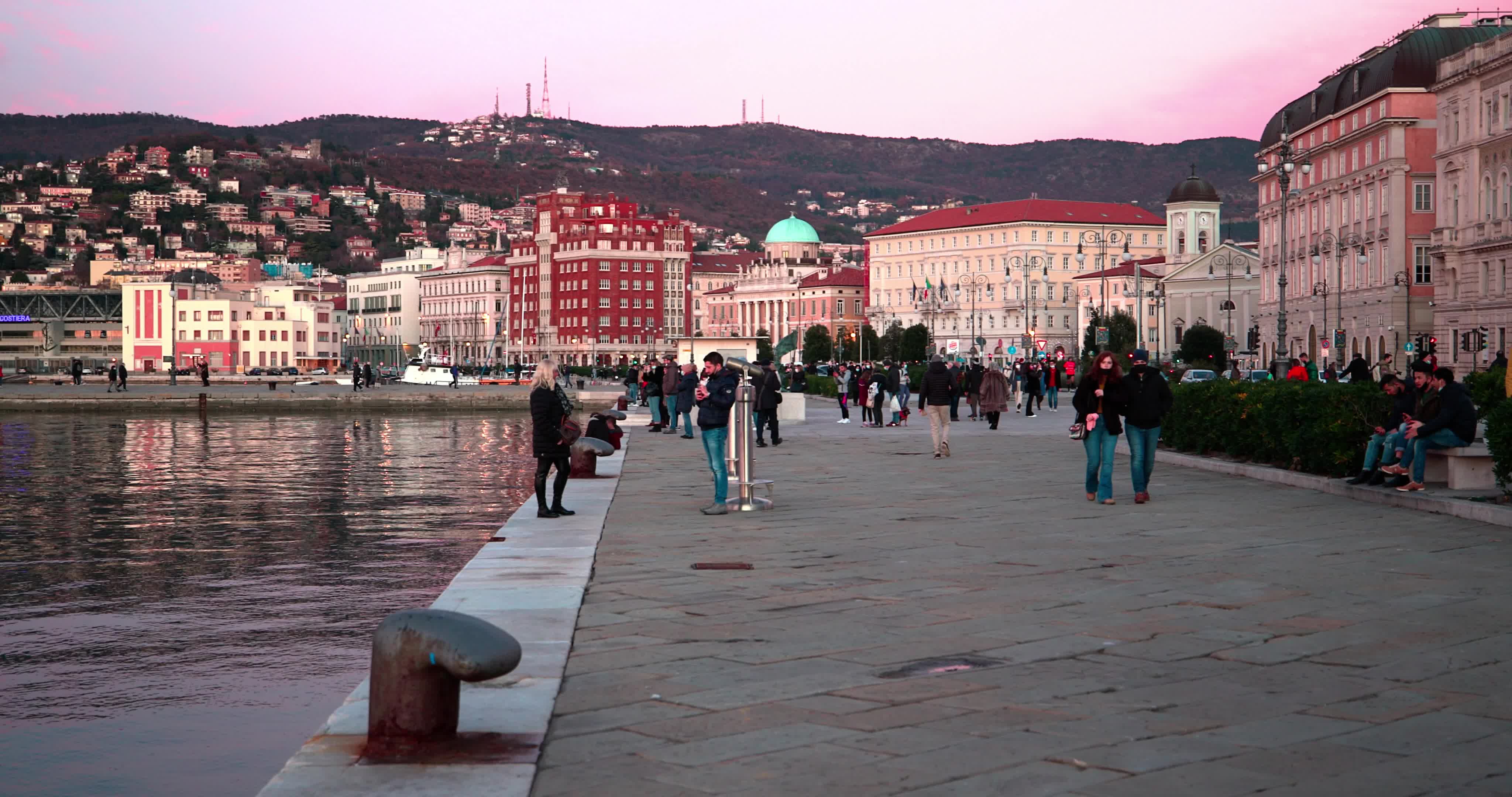 Sunset in Trieste, Italy