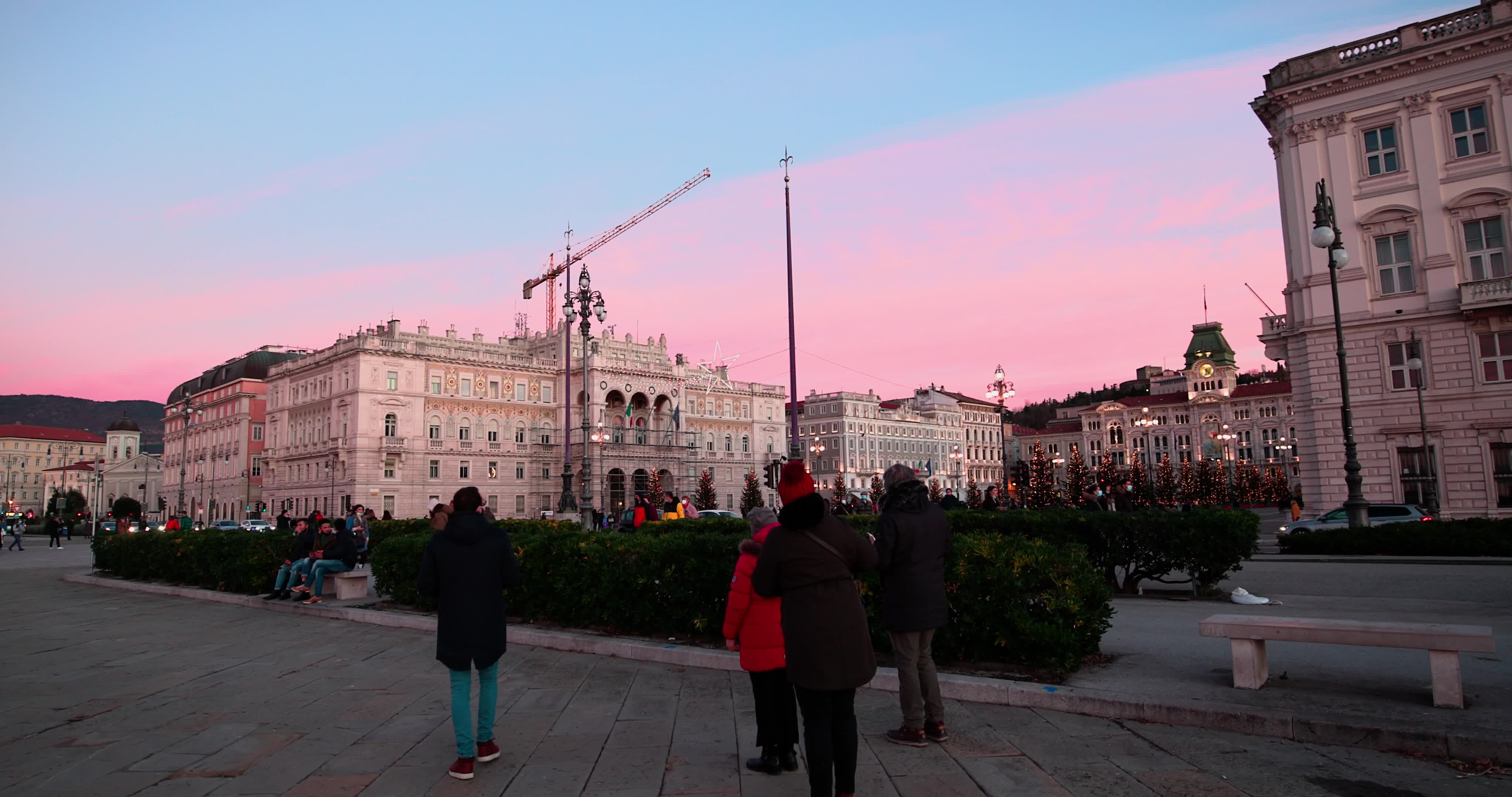 Sunset in Trieste, Italy