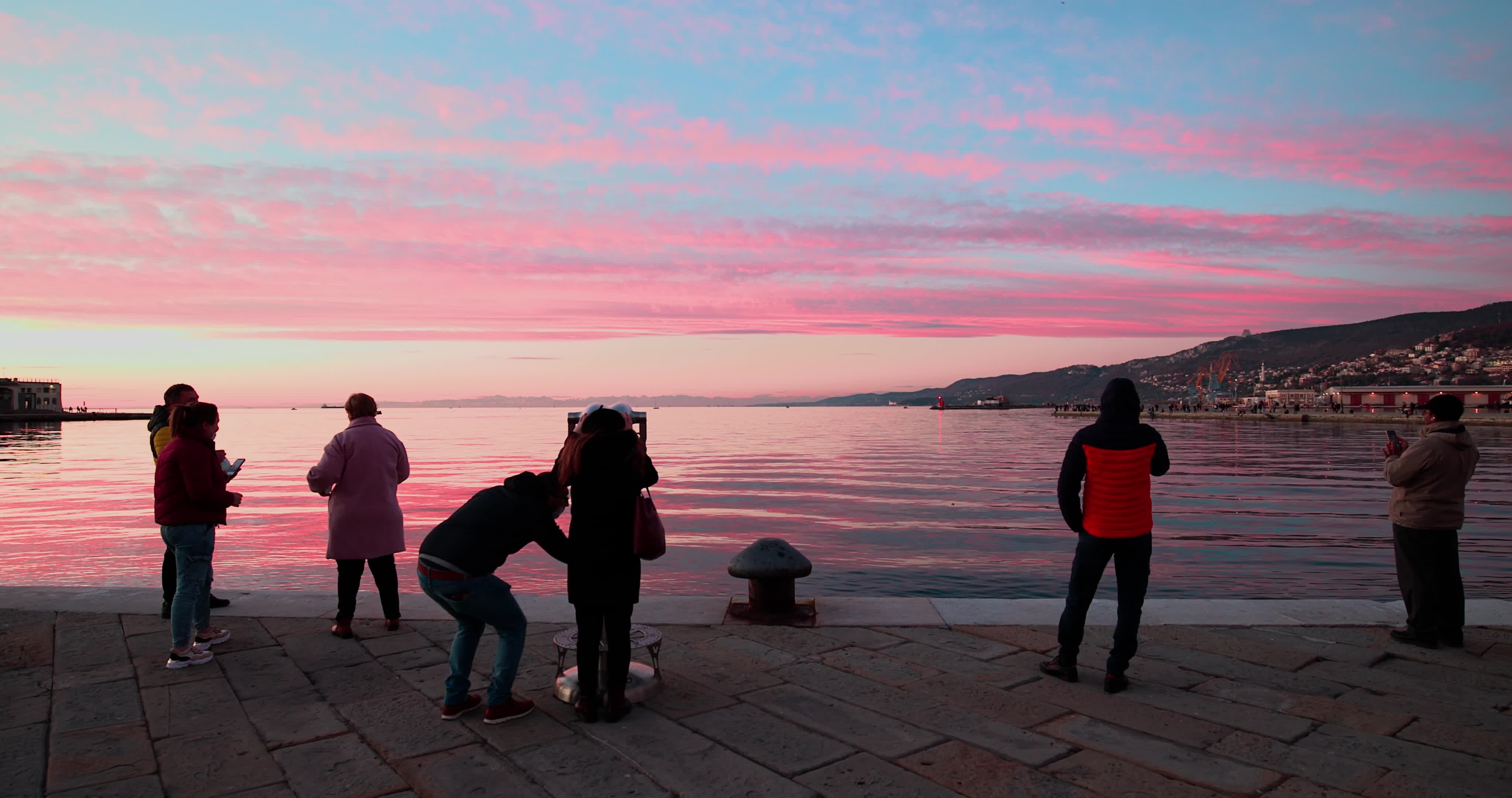 Sunset in Trieste, Italy