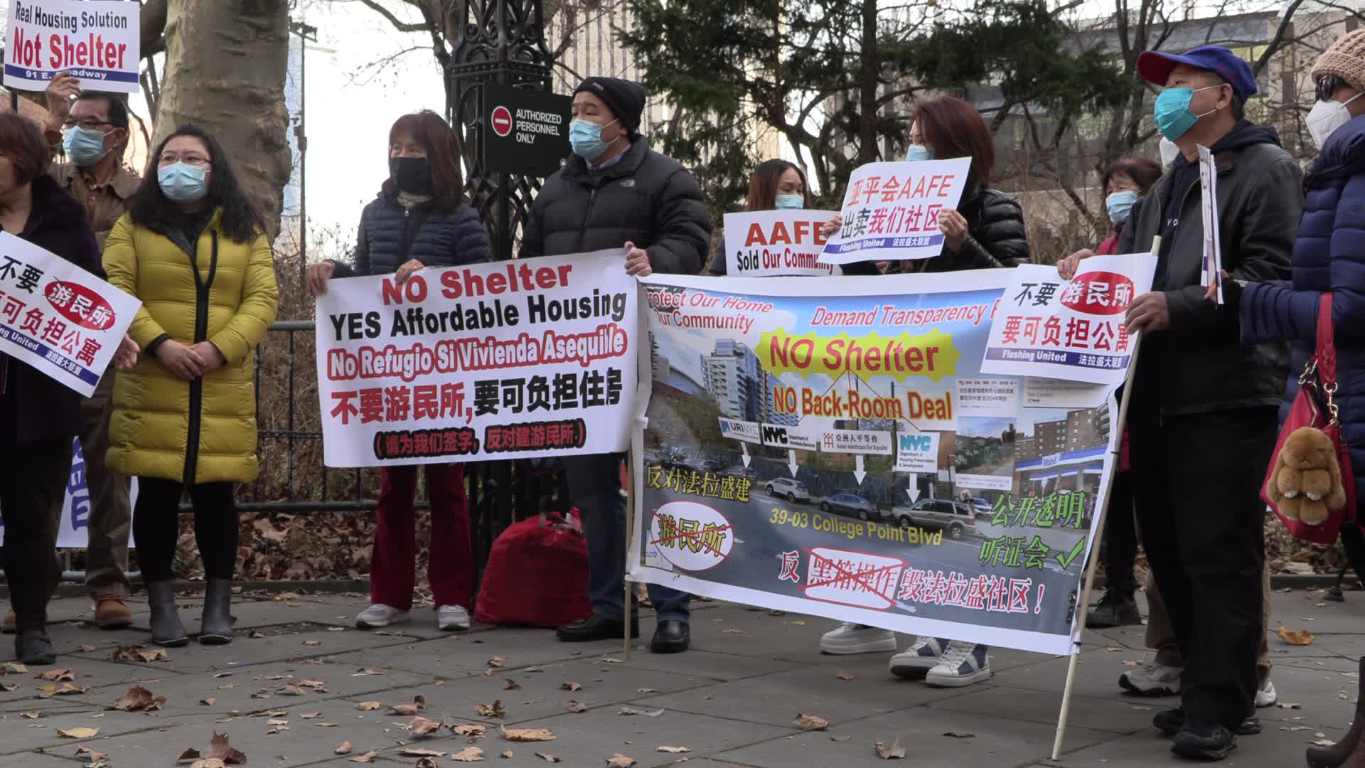 NYC: Chinatown and Flushing residents against shelters