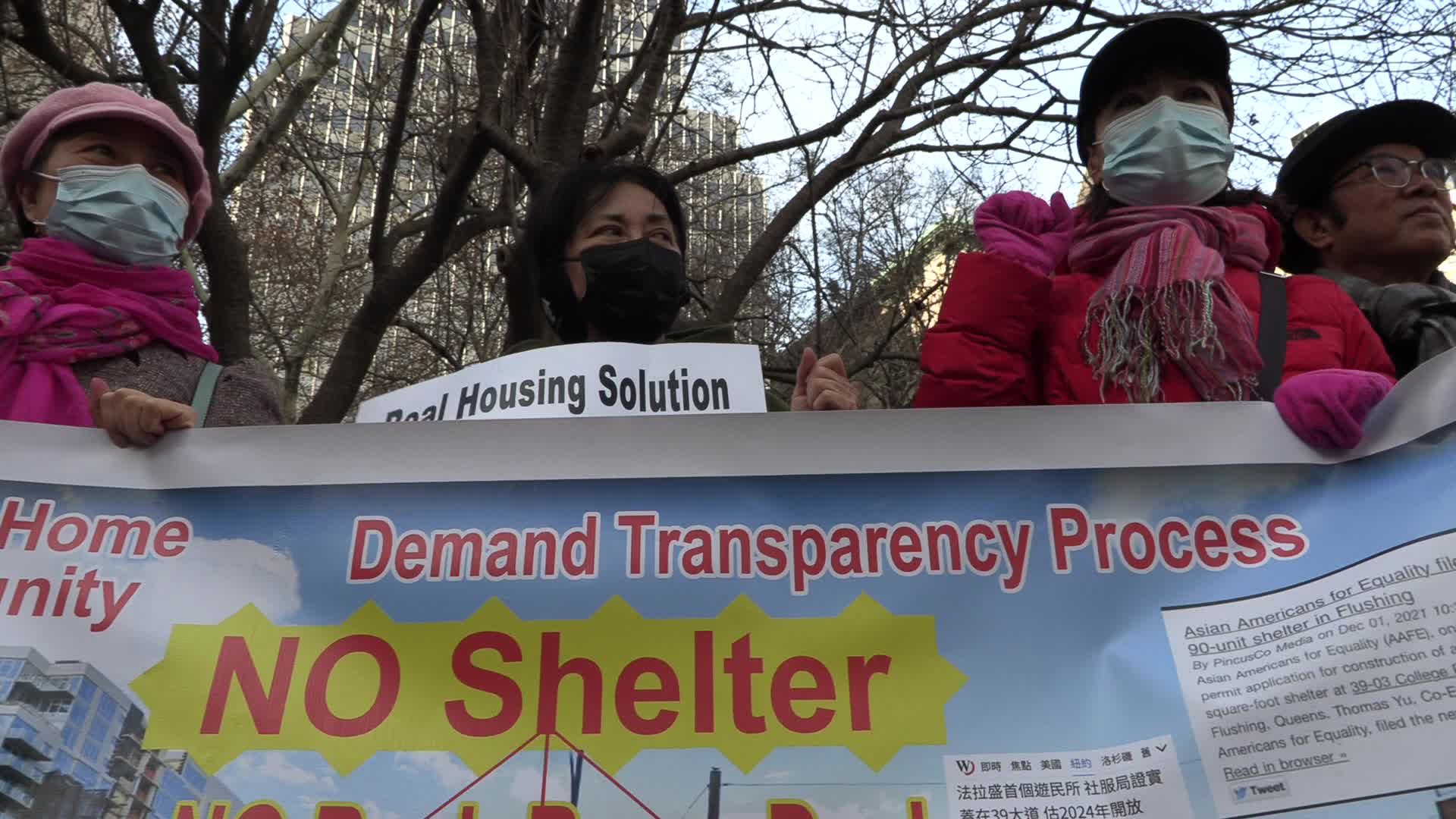 NYC: Chinatown and Flushing residents against shelters
