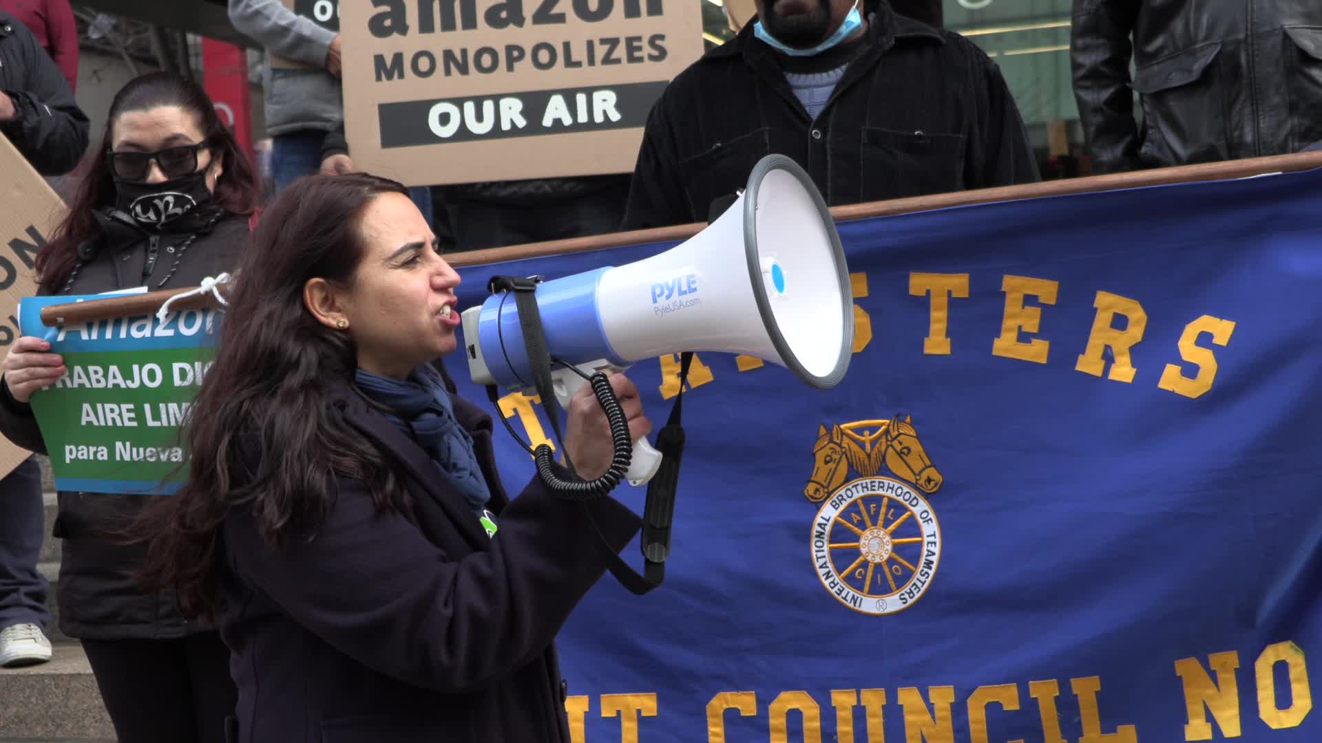 NYC: Rally against NJ Amazon facility