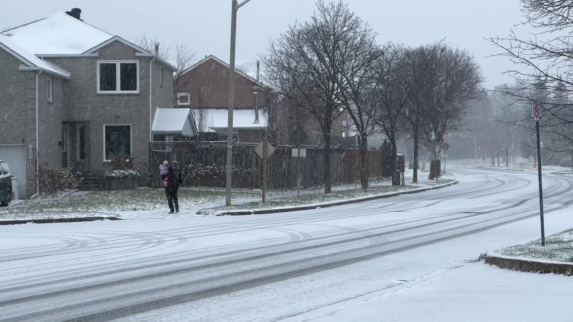 Snowfall in Toronto