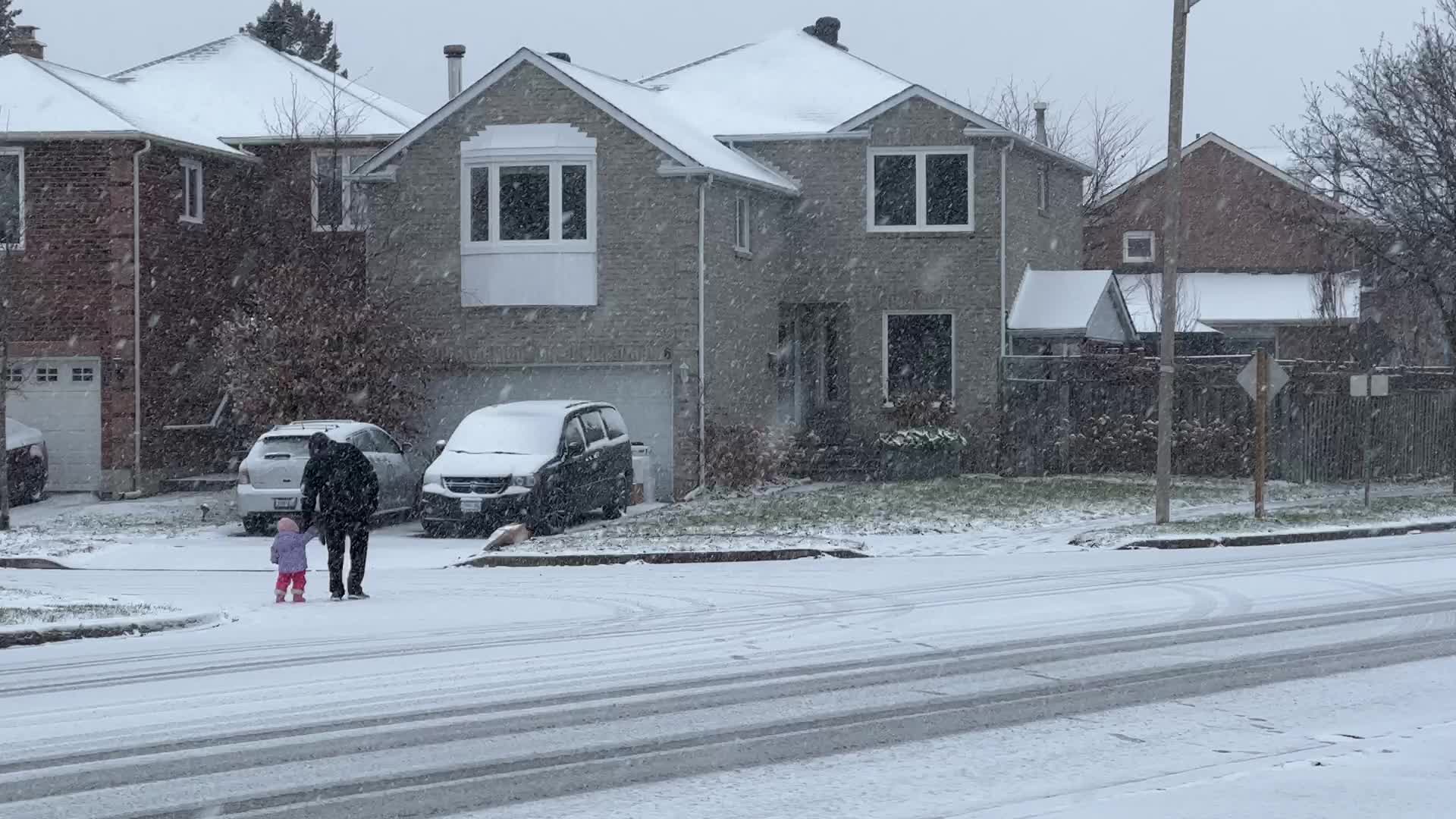 Snowfall in Toronto