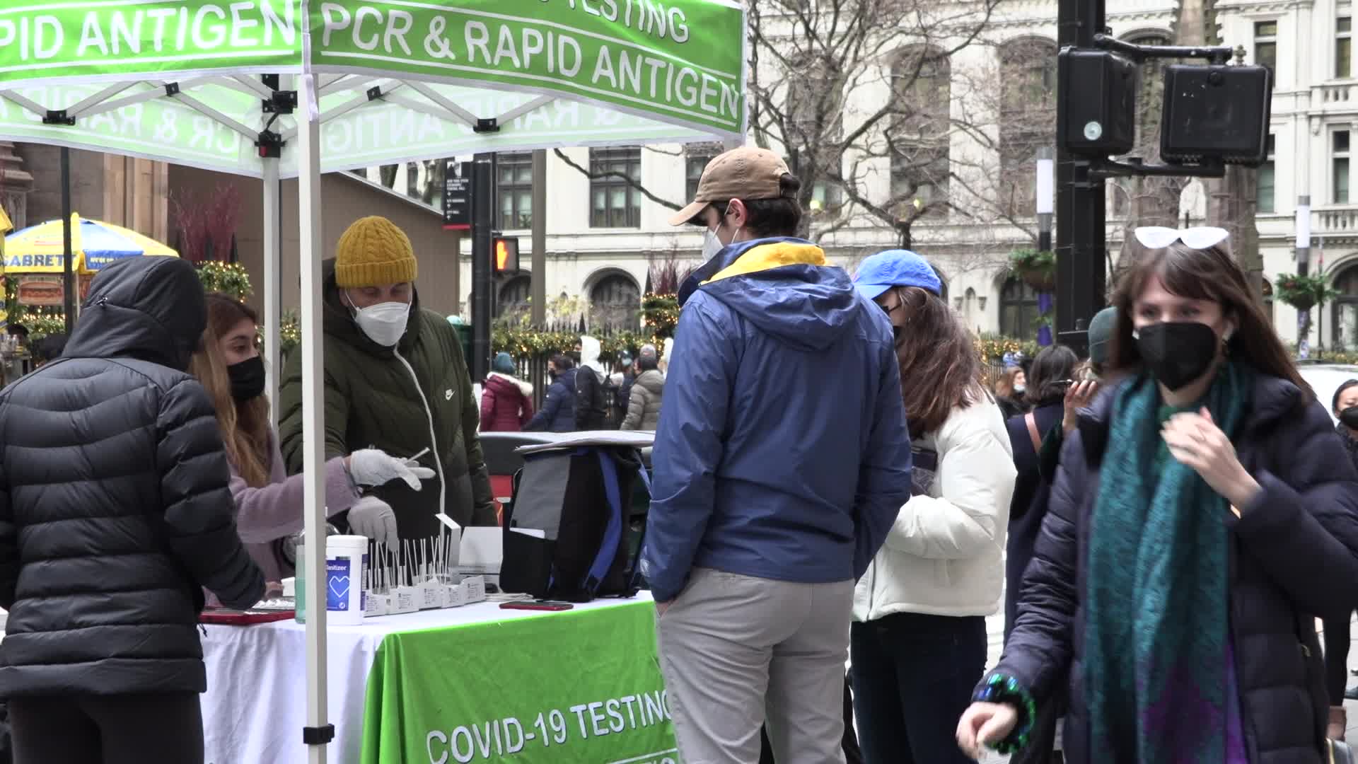 NYC: Wall Street COVID testing site