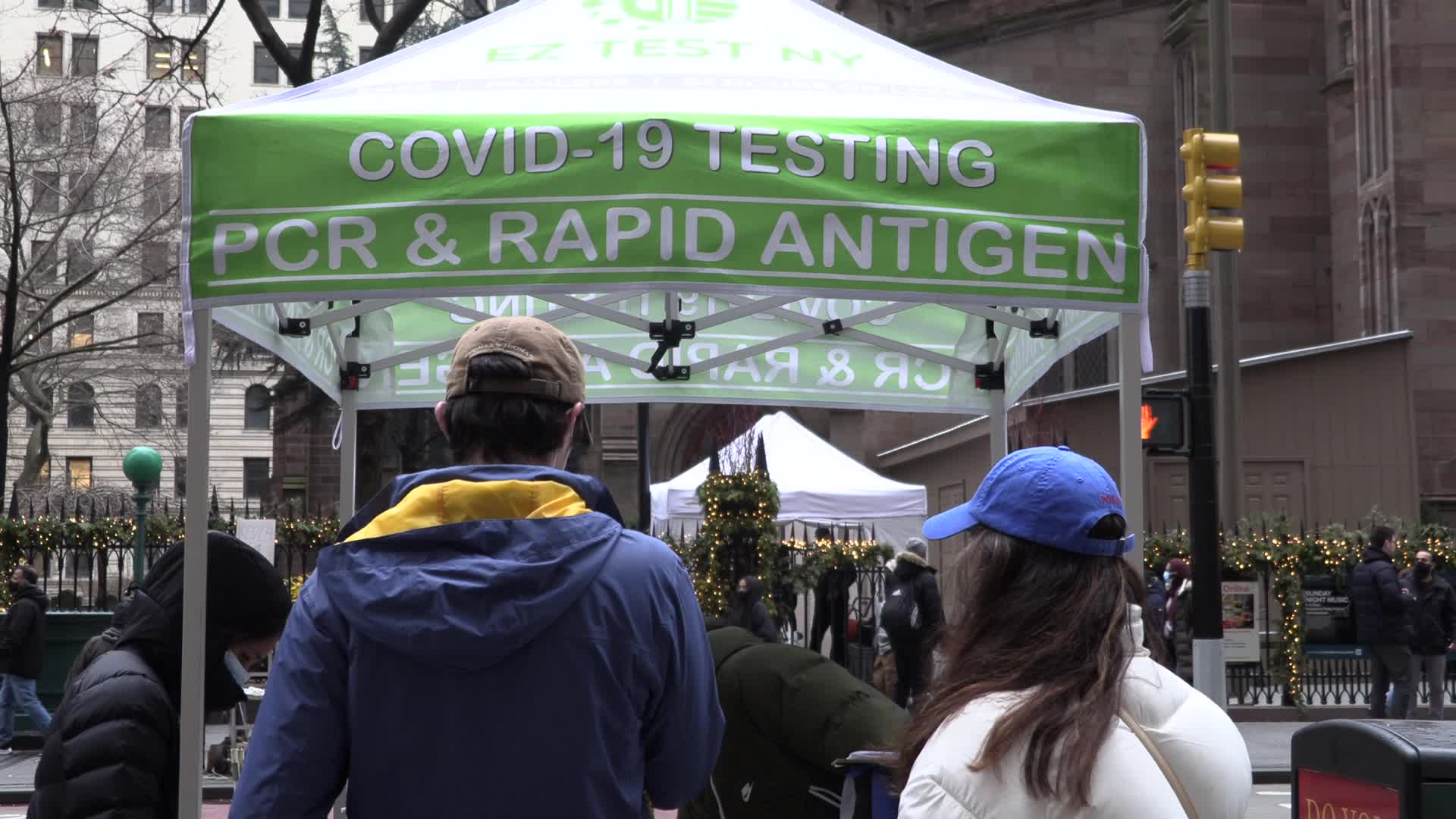 NYC: Wall Street COVID testing site