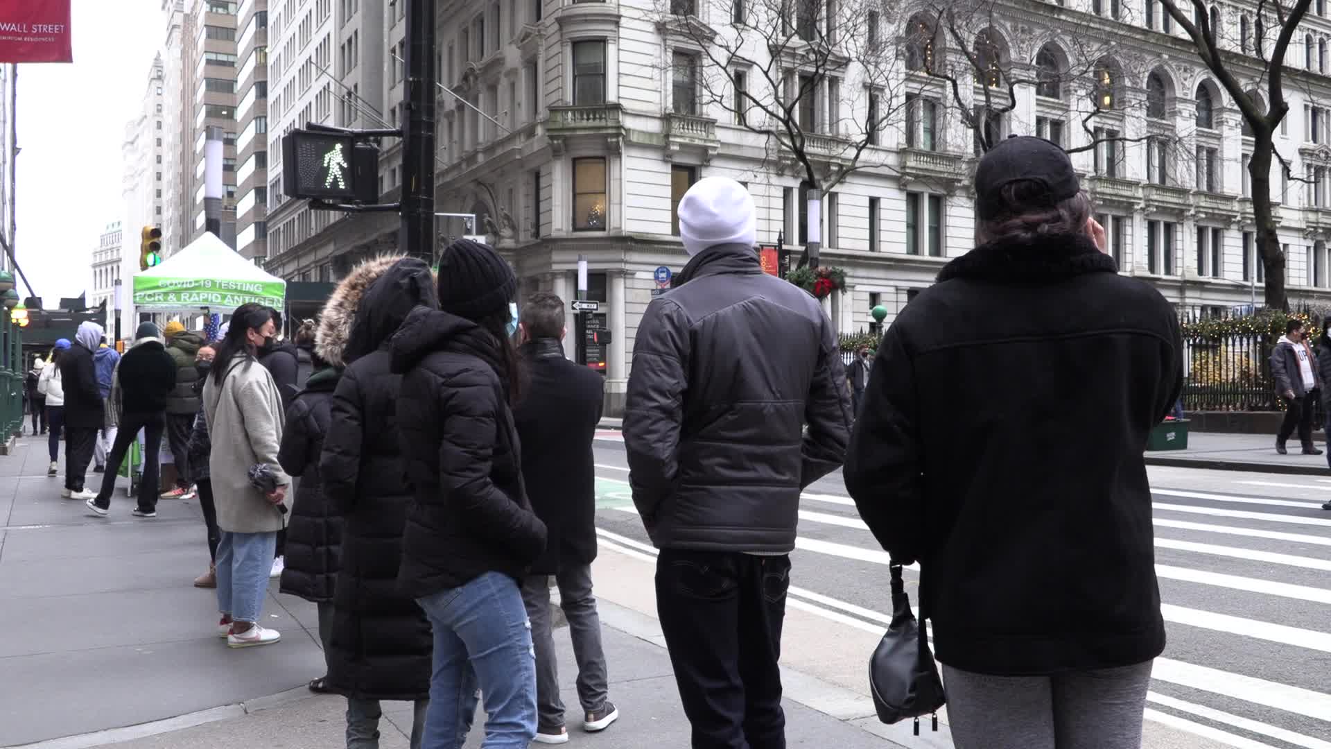 NYC: Wall Street COVID testing site
