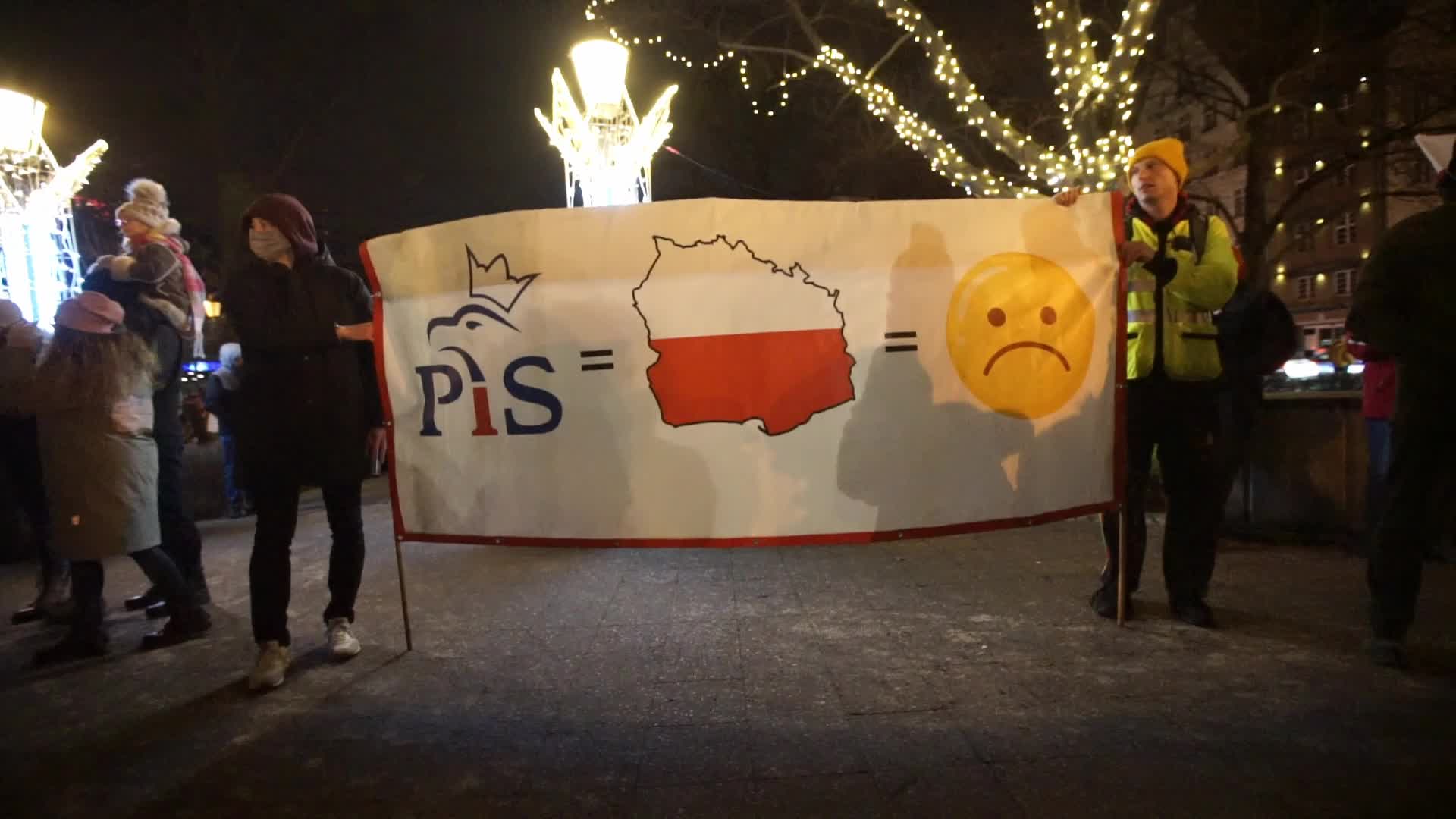 Protest Against Lex TVN In Gdansk, Poland