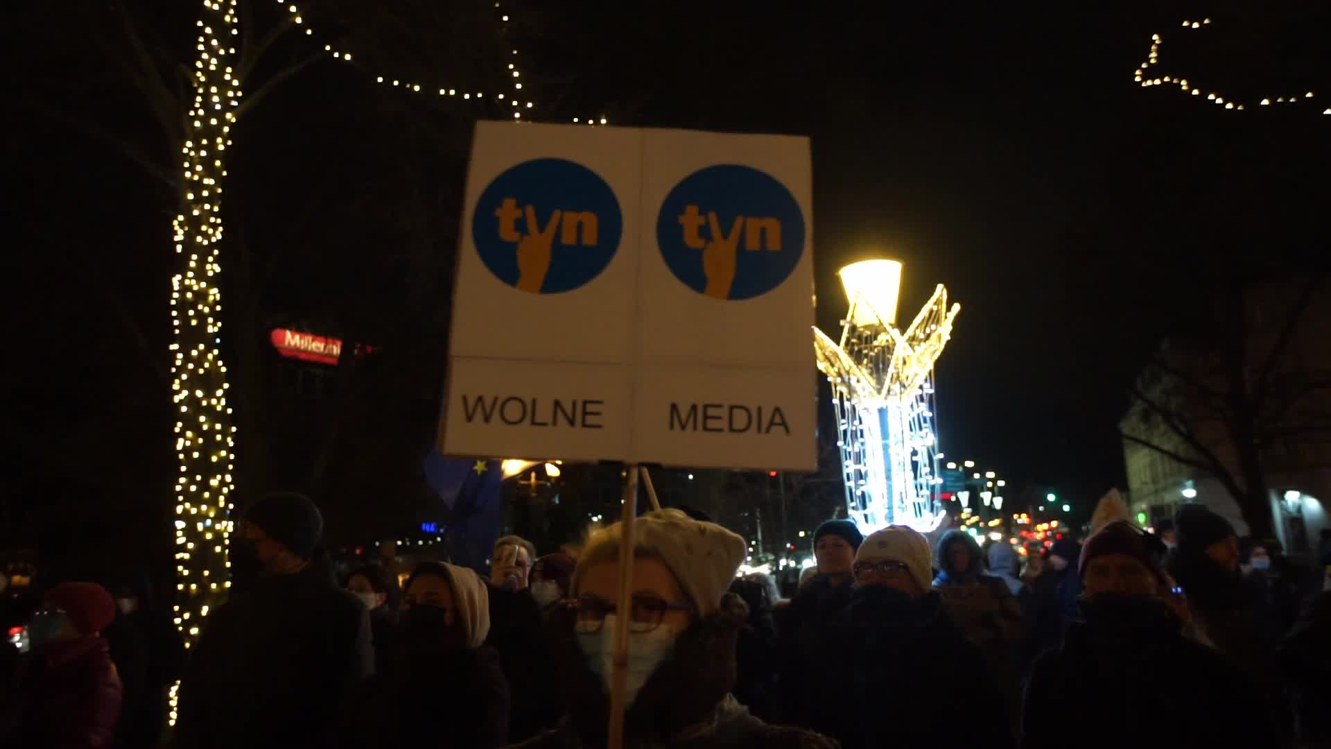 Protest Against Lex TVN In Gdansk, Poland