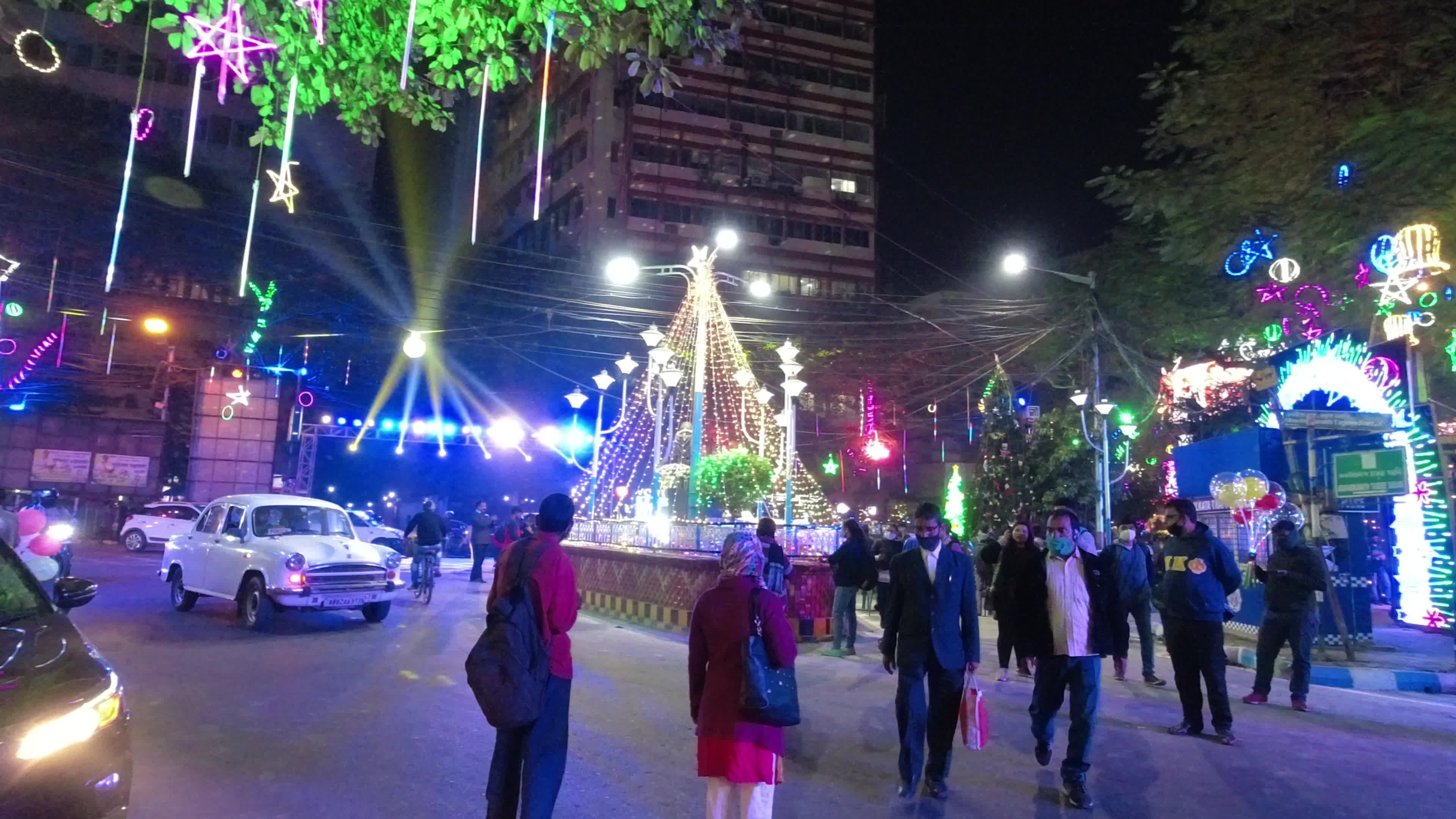 Celebration ahead of Christmas Kolkata .