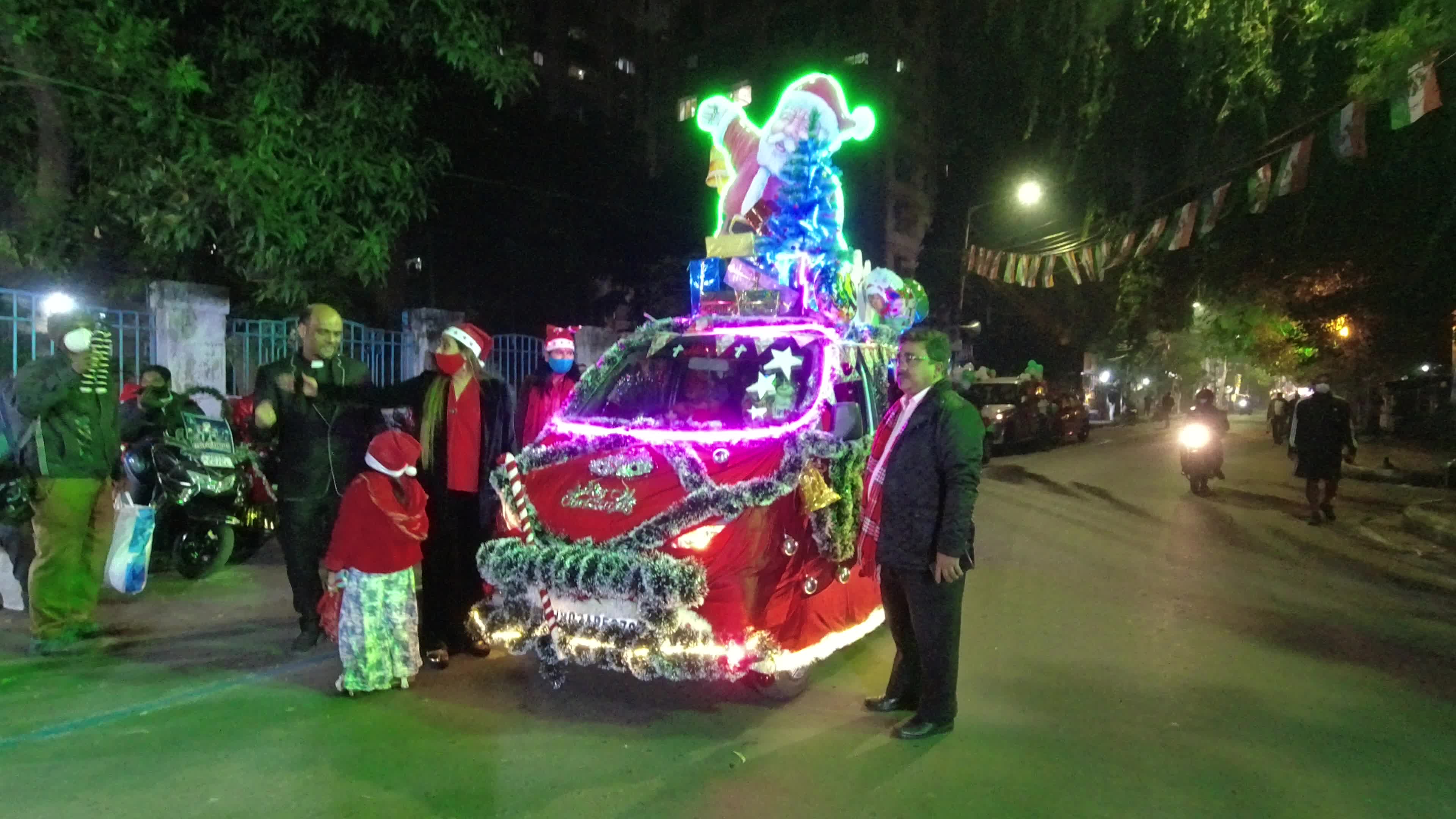 Celebration ahead of Christmas Kolkata .