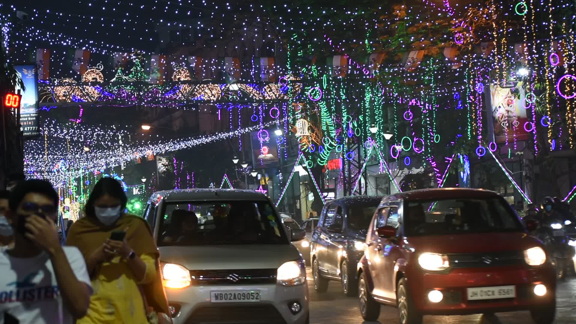 Celebration ahead of Christmas Kolkata .
