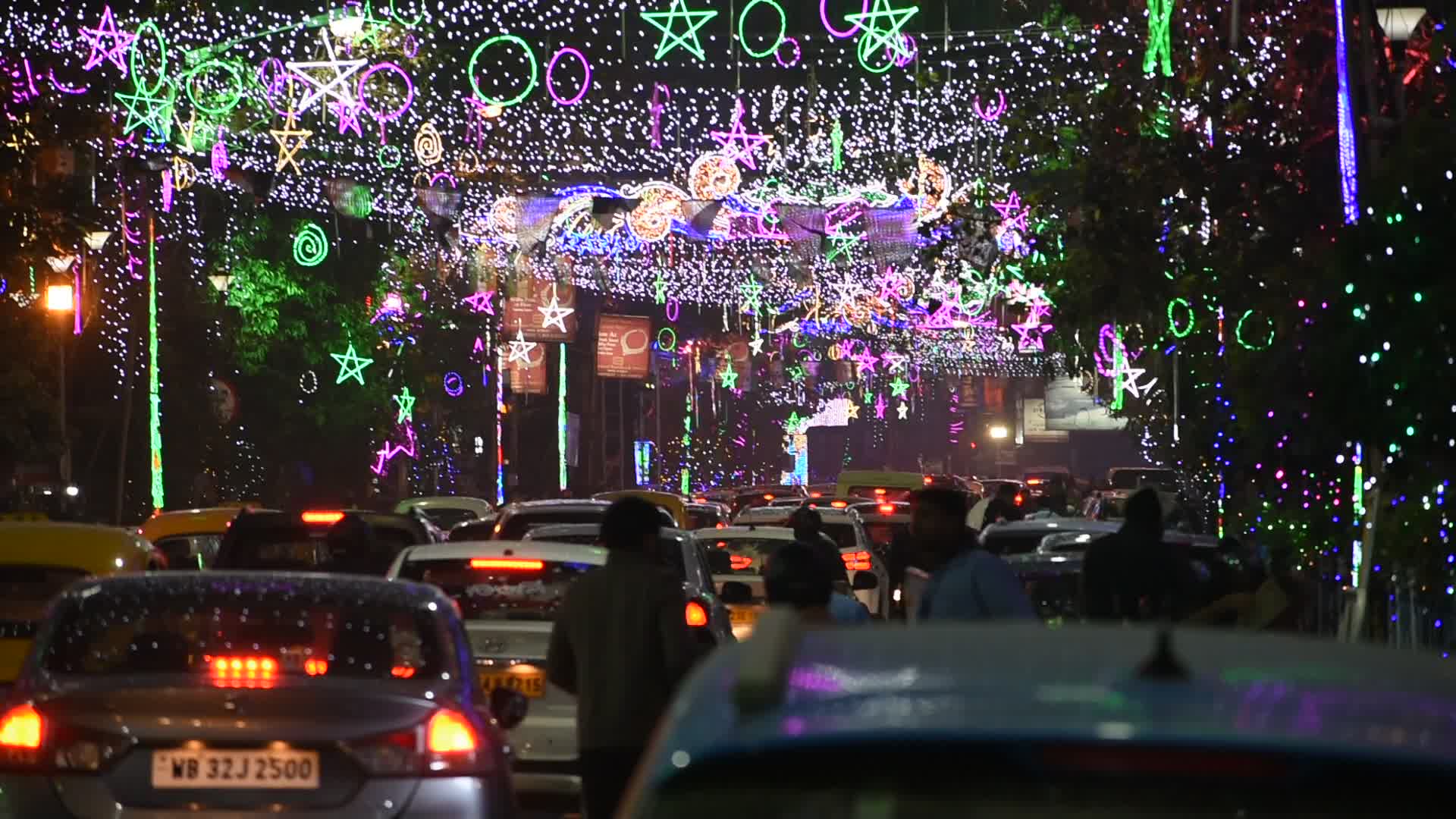 Celebration ahead of Christmas Kolkata .