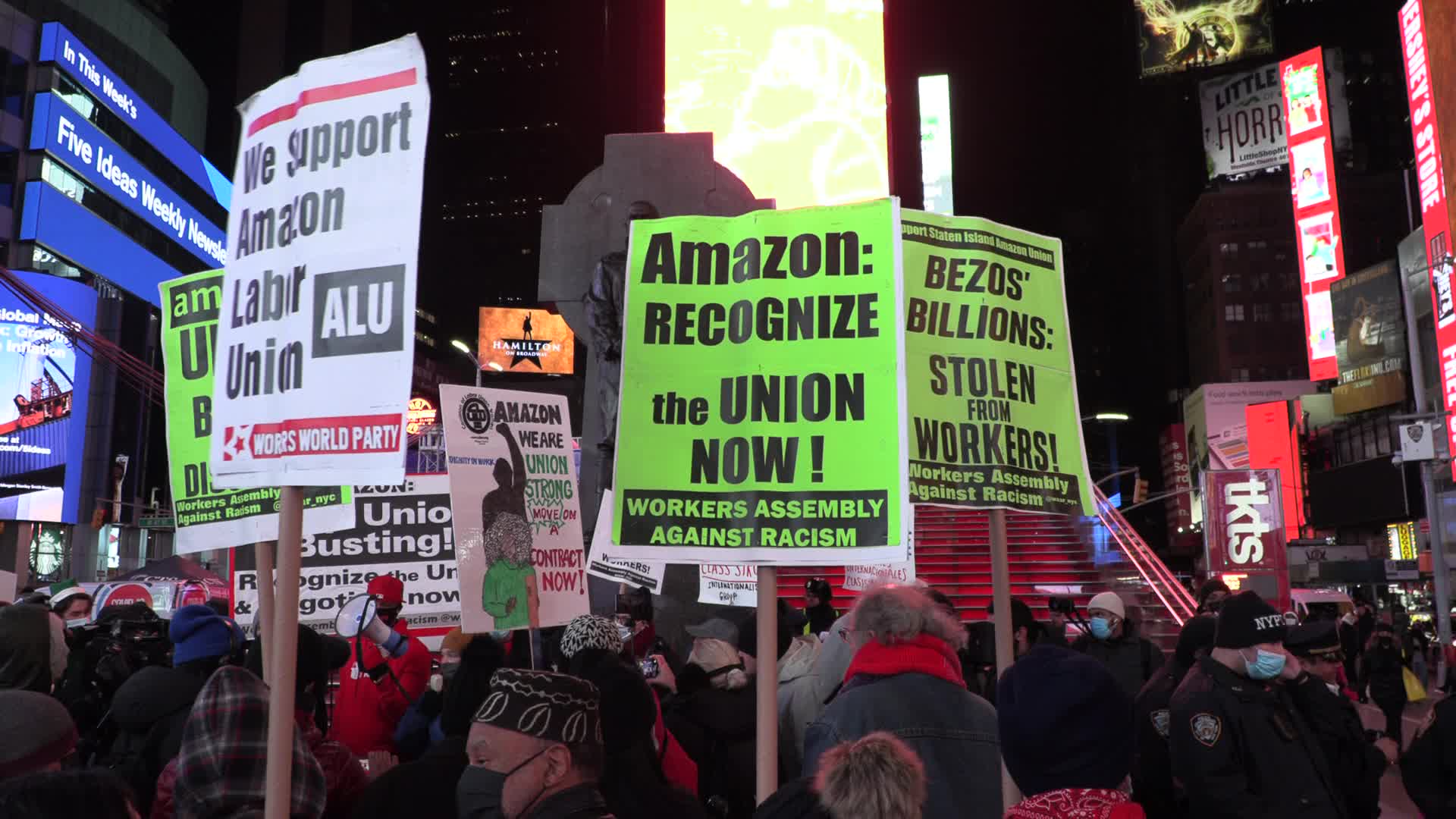 NY: Amazon Labor Union Rally 