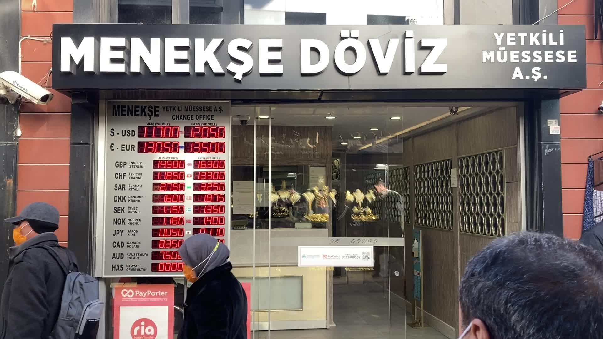 Turkish lira gained value