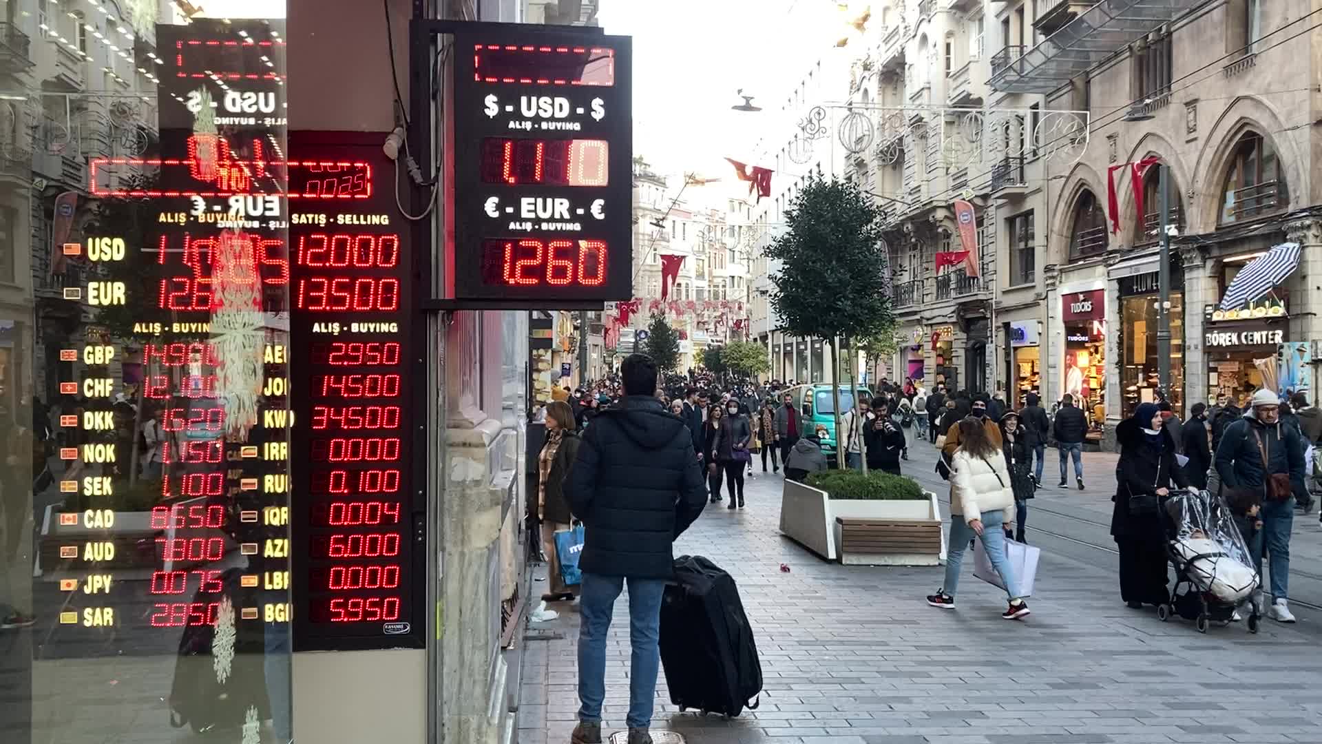 Turkish lira gained value