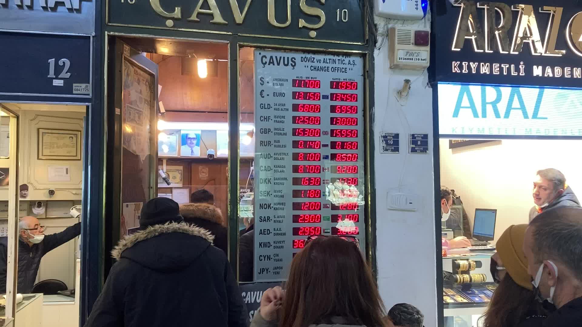 Turkish lira gained value