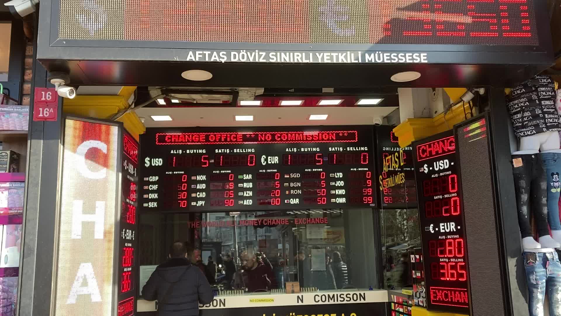 Turkish lira gained value