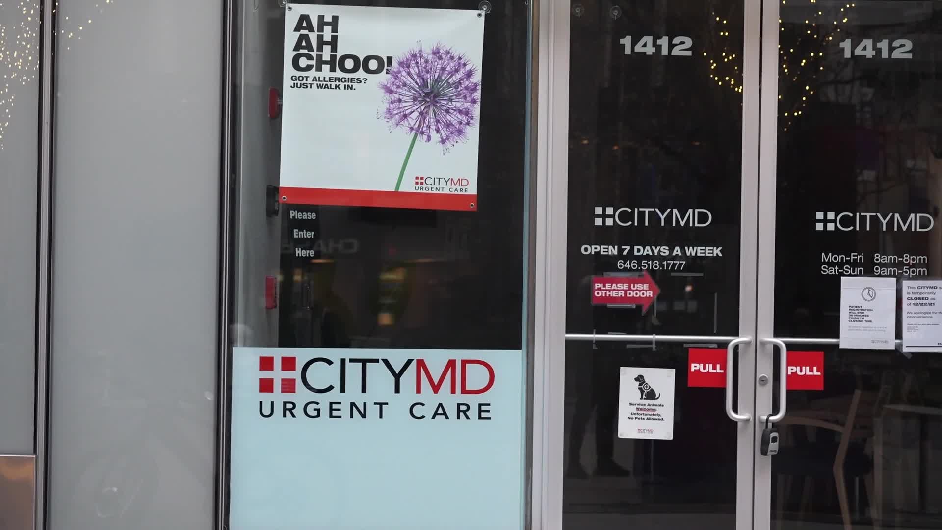 CITYMD To Temporarily Close Some Clinics In NYC Area Due To Staffing Concerns