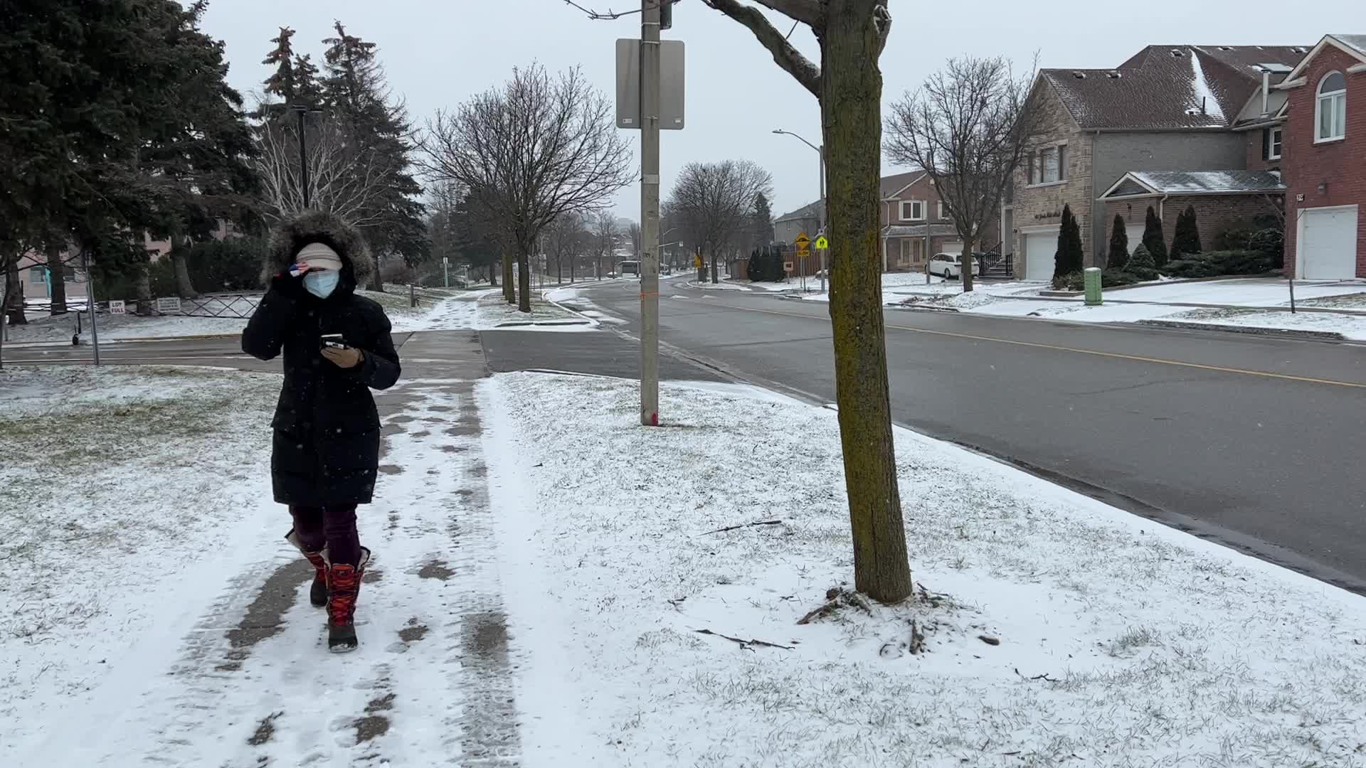 Toronto gets hit by a mix of wintery weather