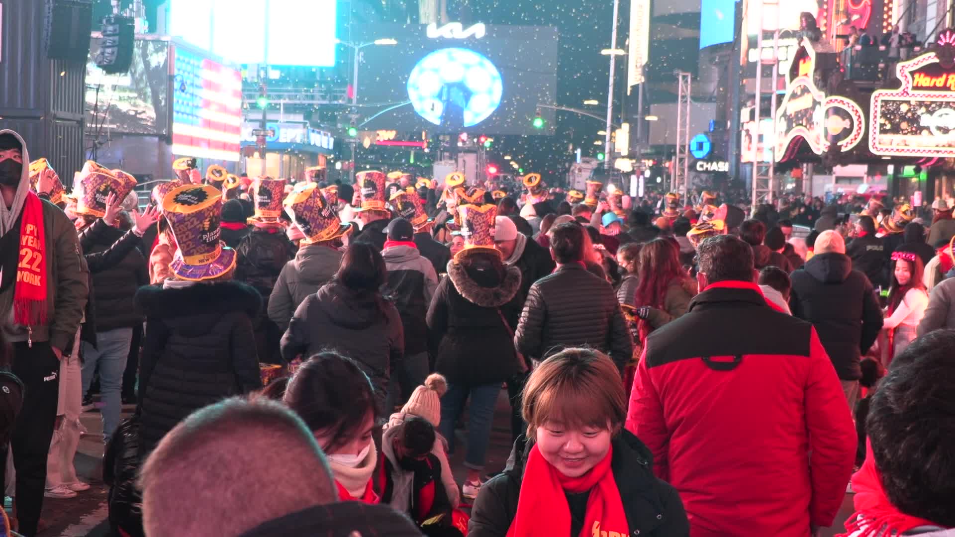 NYC: Times Square New Years Eve 2022