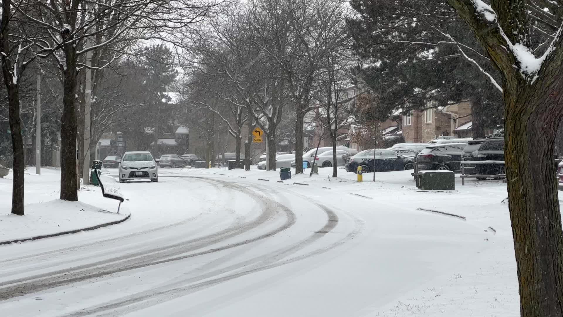Toronto gets hit by winter snowstorm