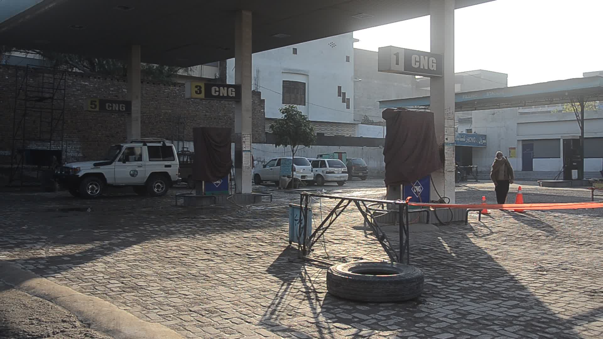 CNG Station seen closed in Peshawar