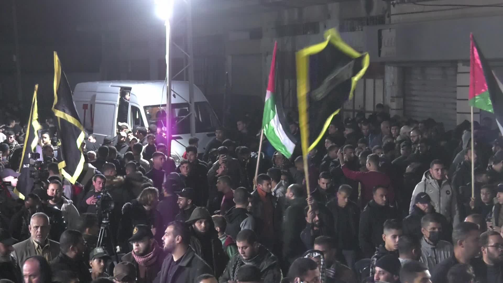Demonstration In Support of Hisham Abu Hawas In Gaza