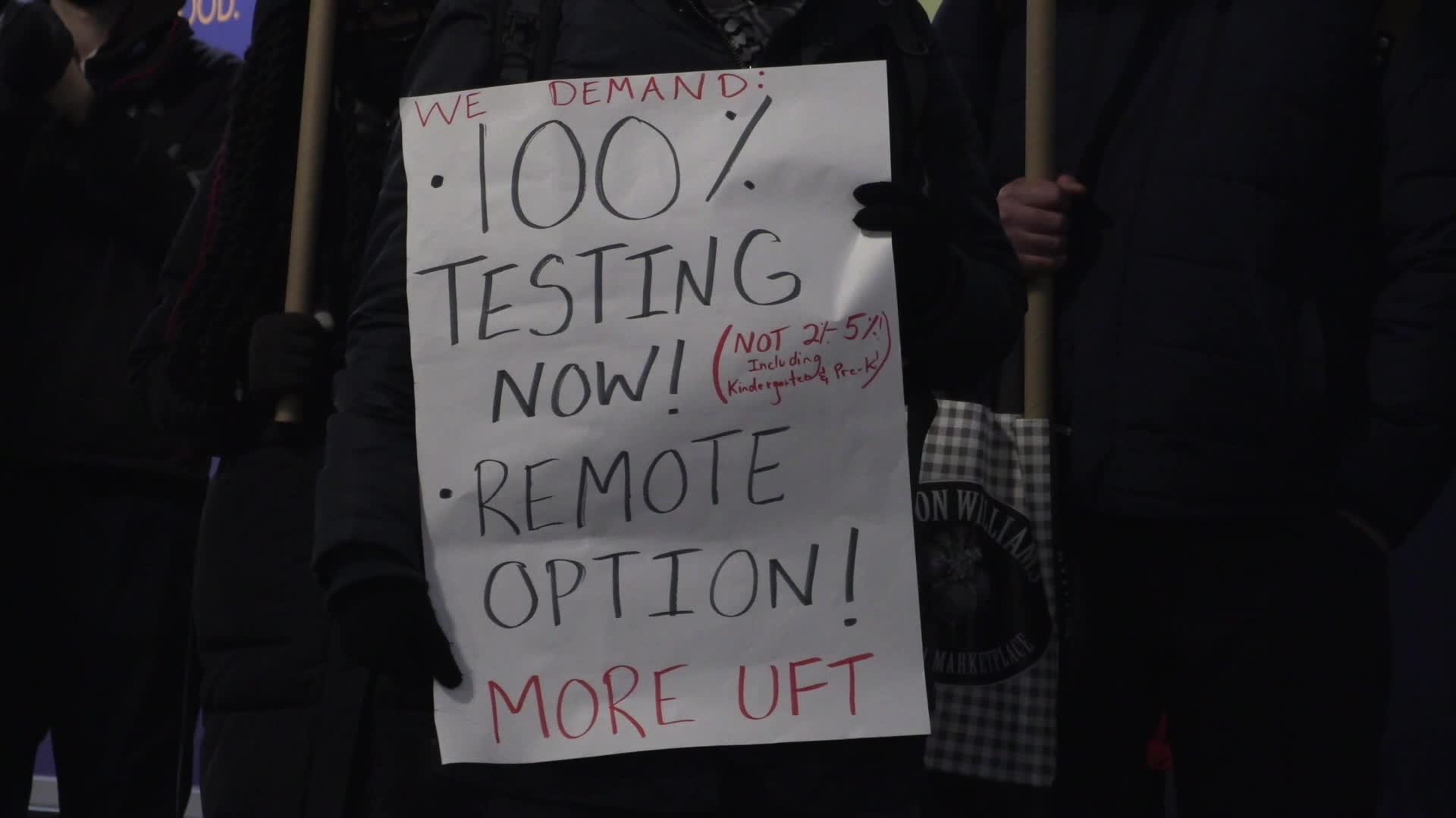 NYC: Rally for Safe Schools amid COVID-19 outbreak