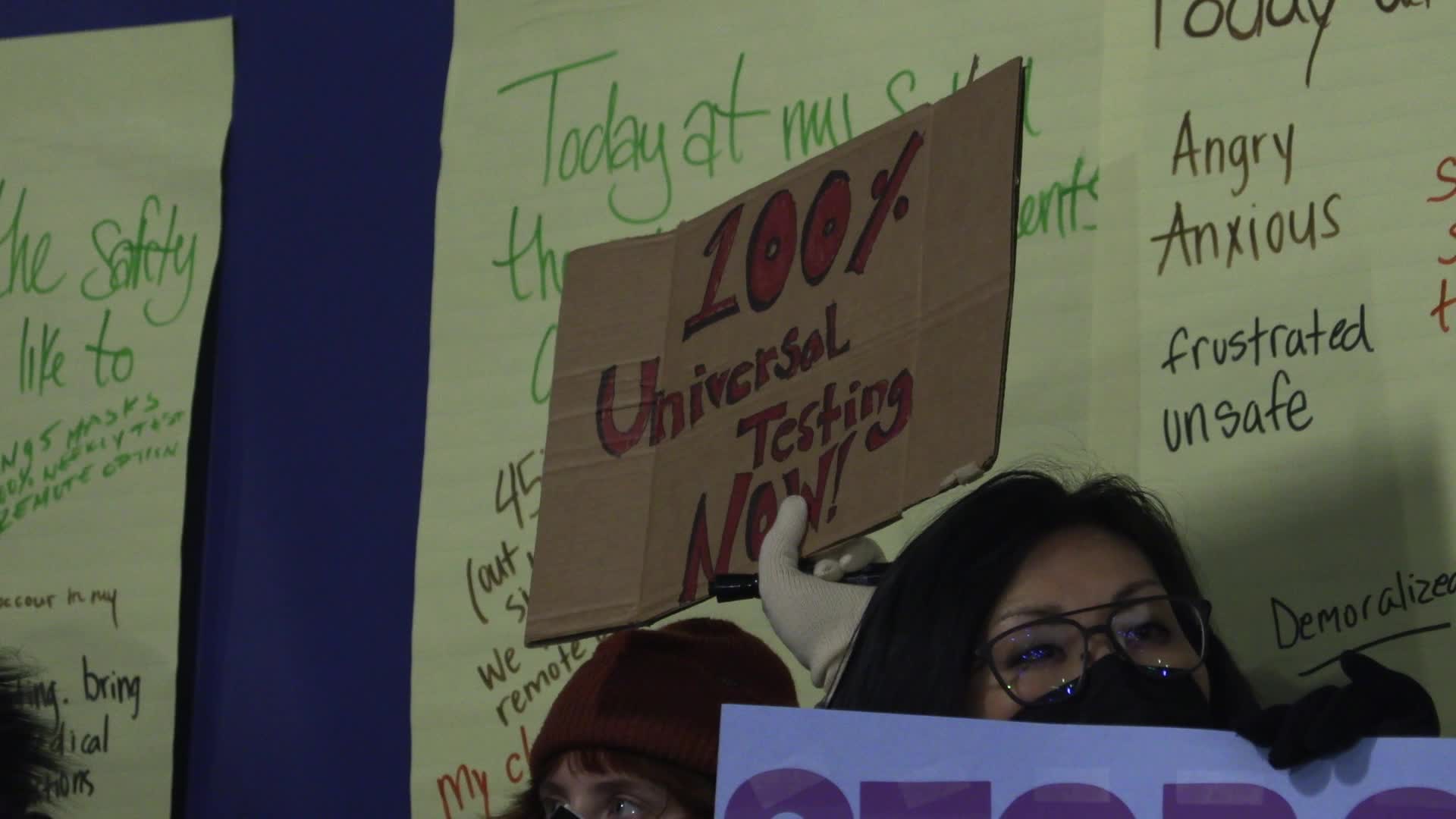 NYC: Rally for Safe Schools amid COVID-19 outbreak