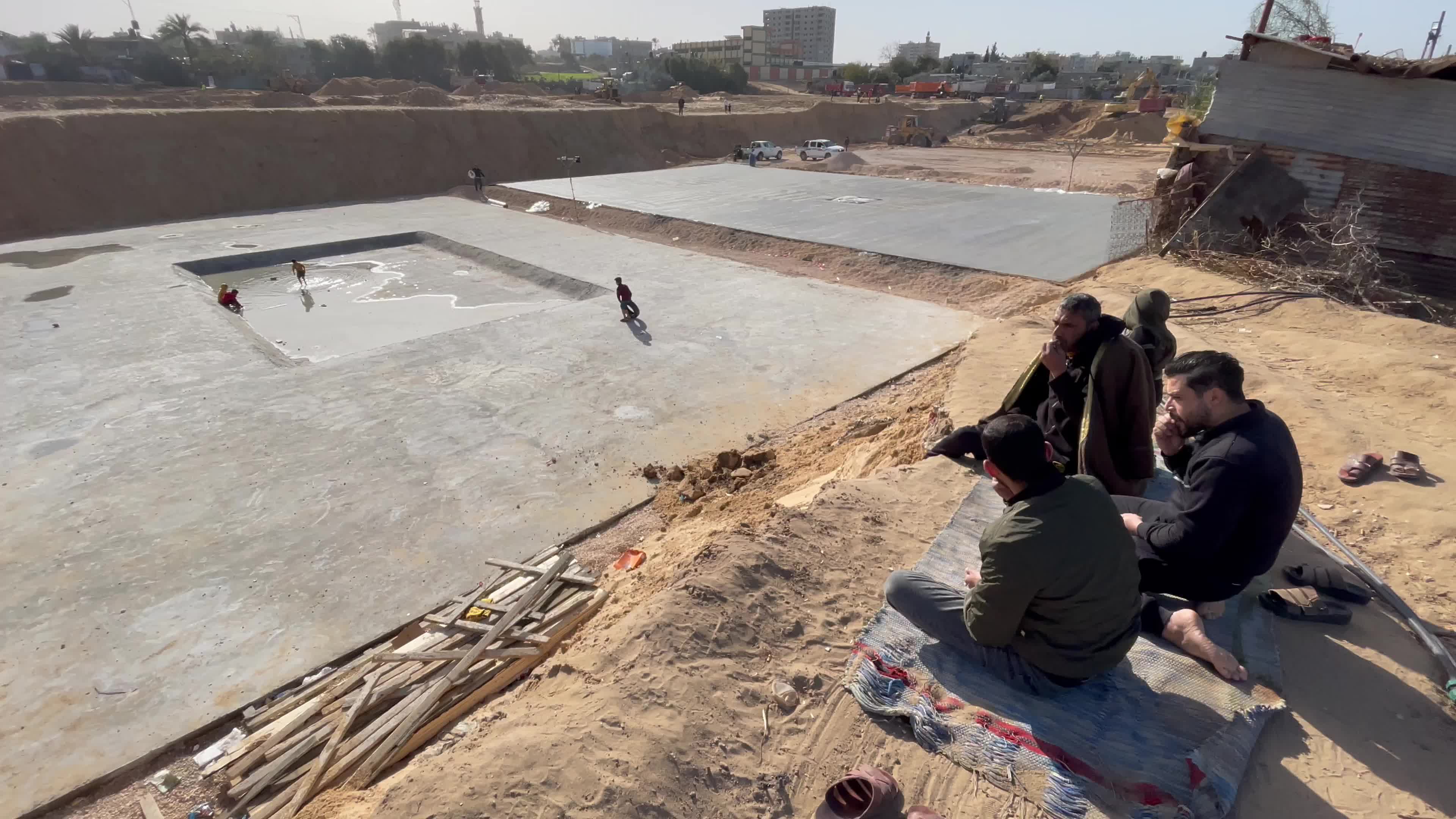 Construction site of a new housing complex north of Gaza City 