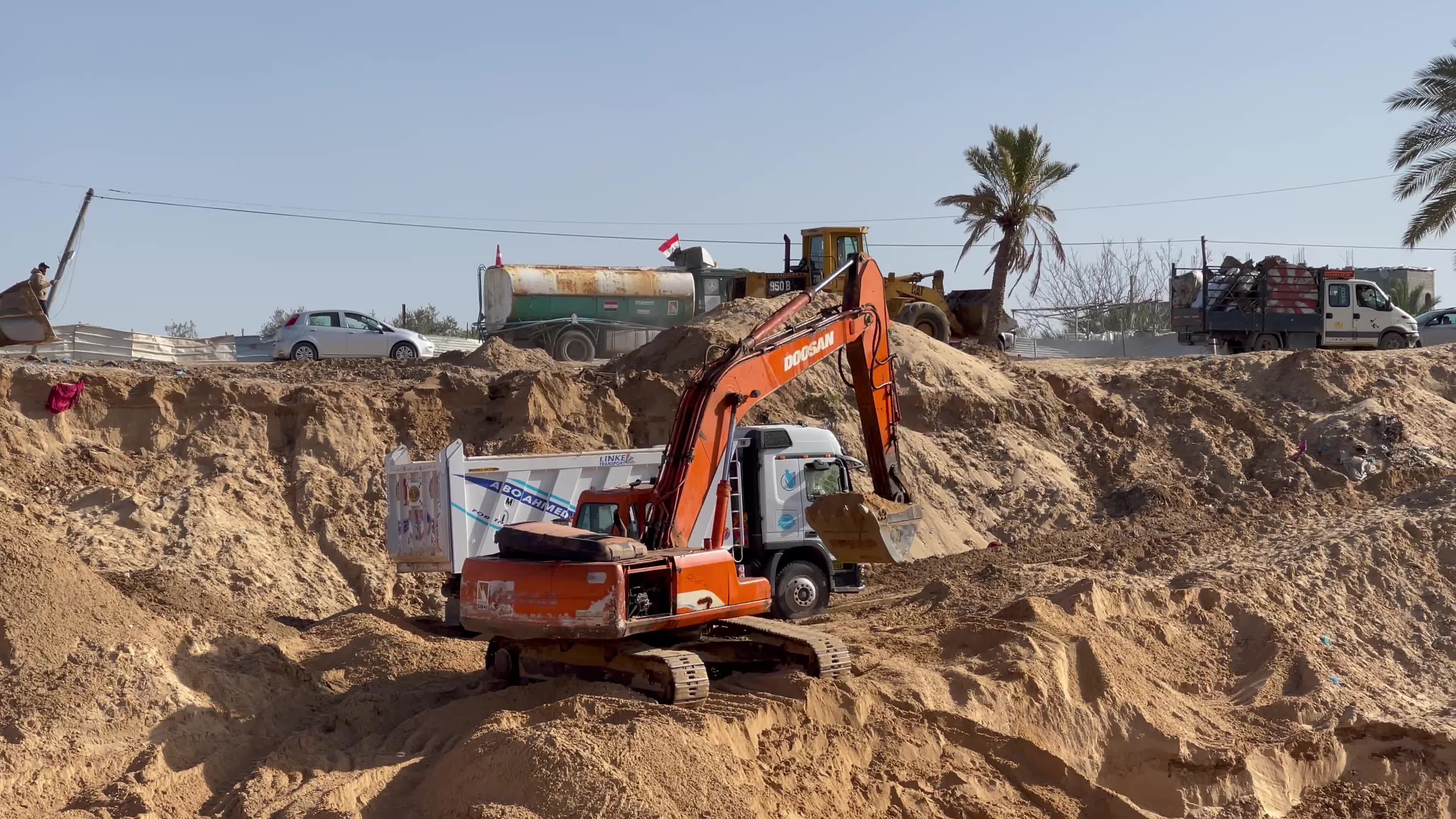 Construction site of a new housing complex north of Gaza City 