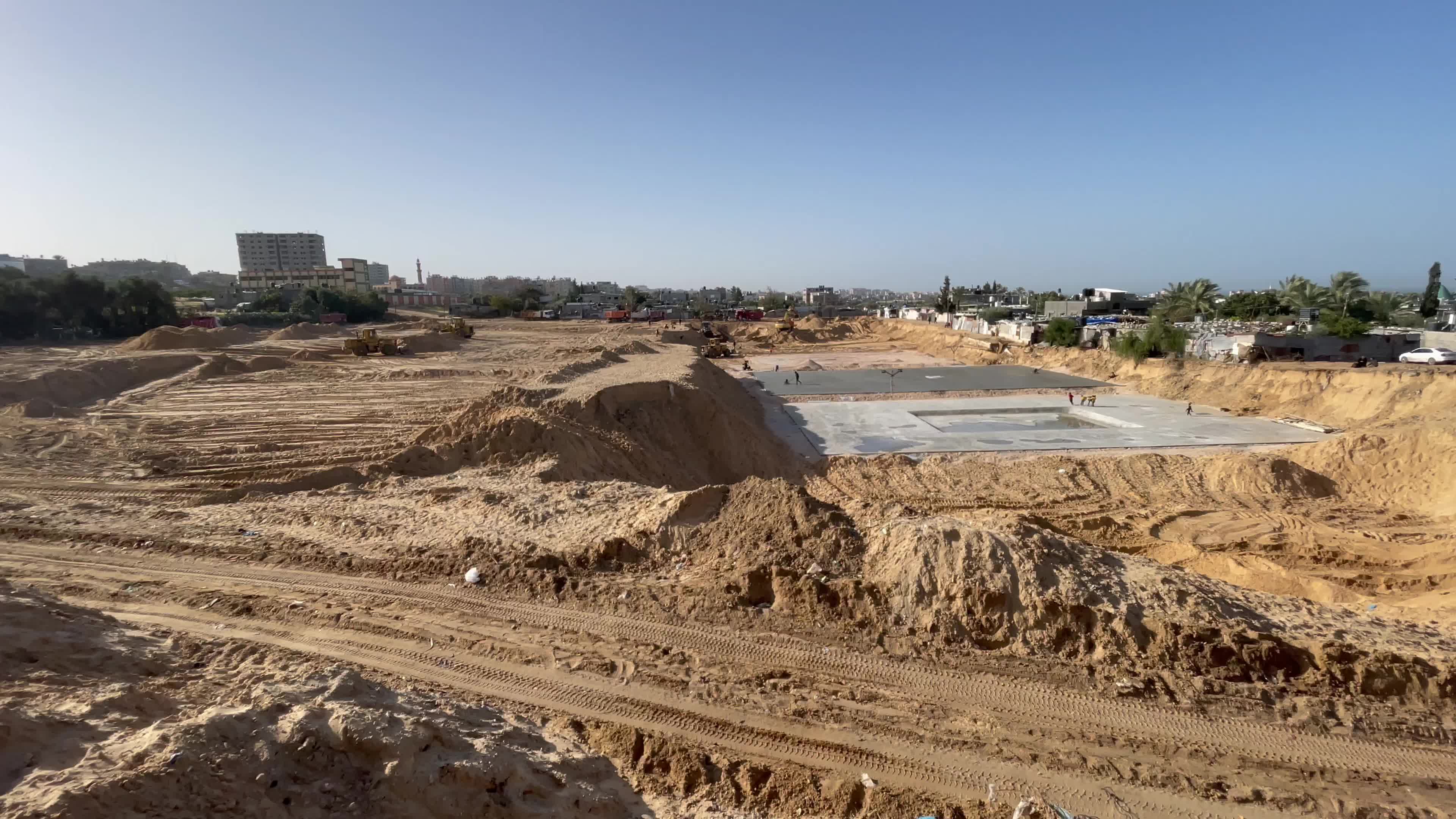 Construction site of a new housing complex north of Gaza City 