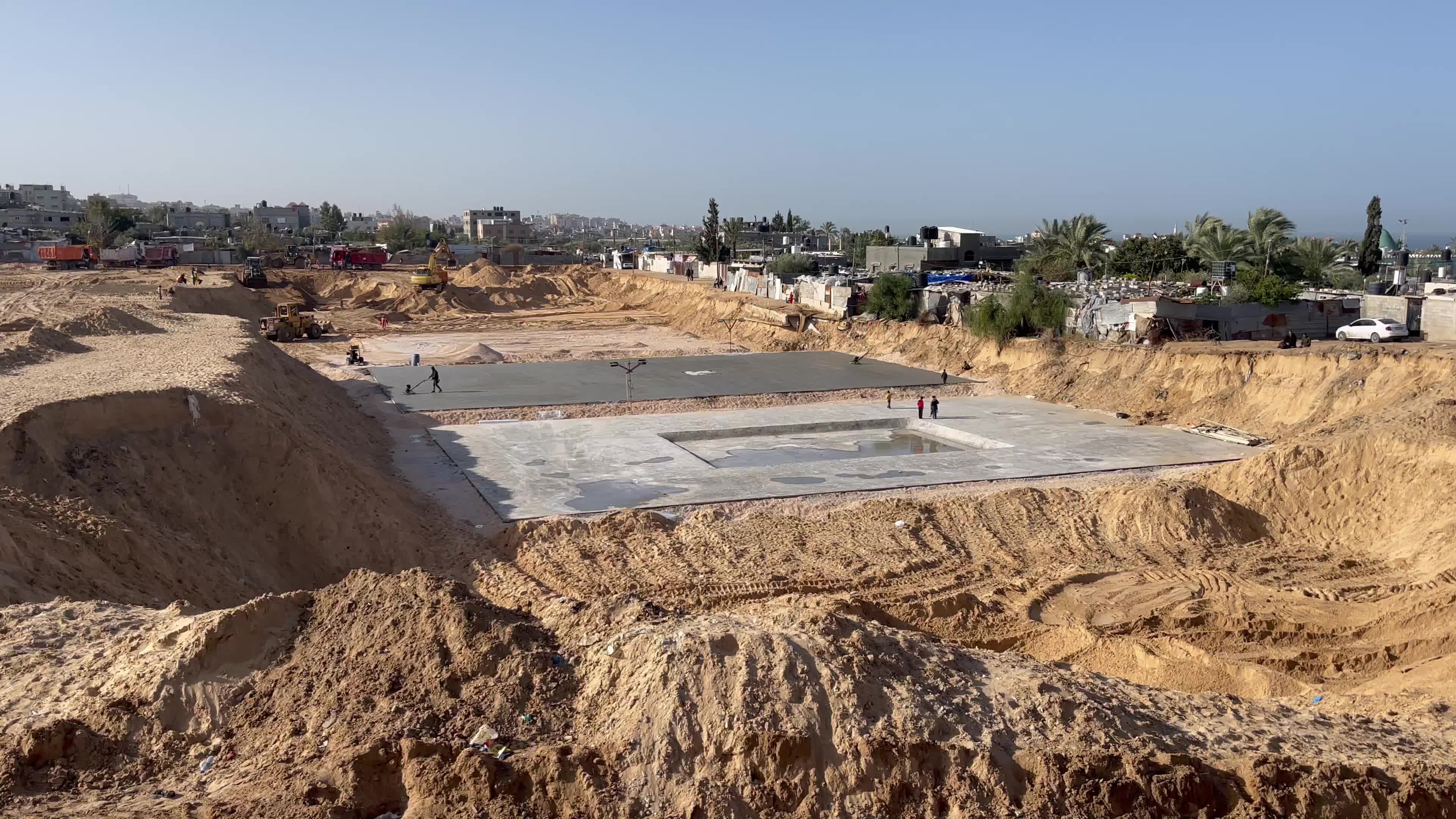 Construction site of a new housing complex north of Gaza City 