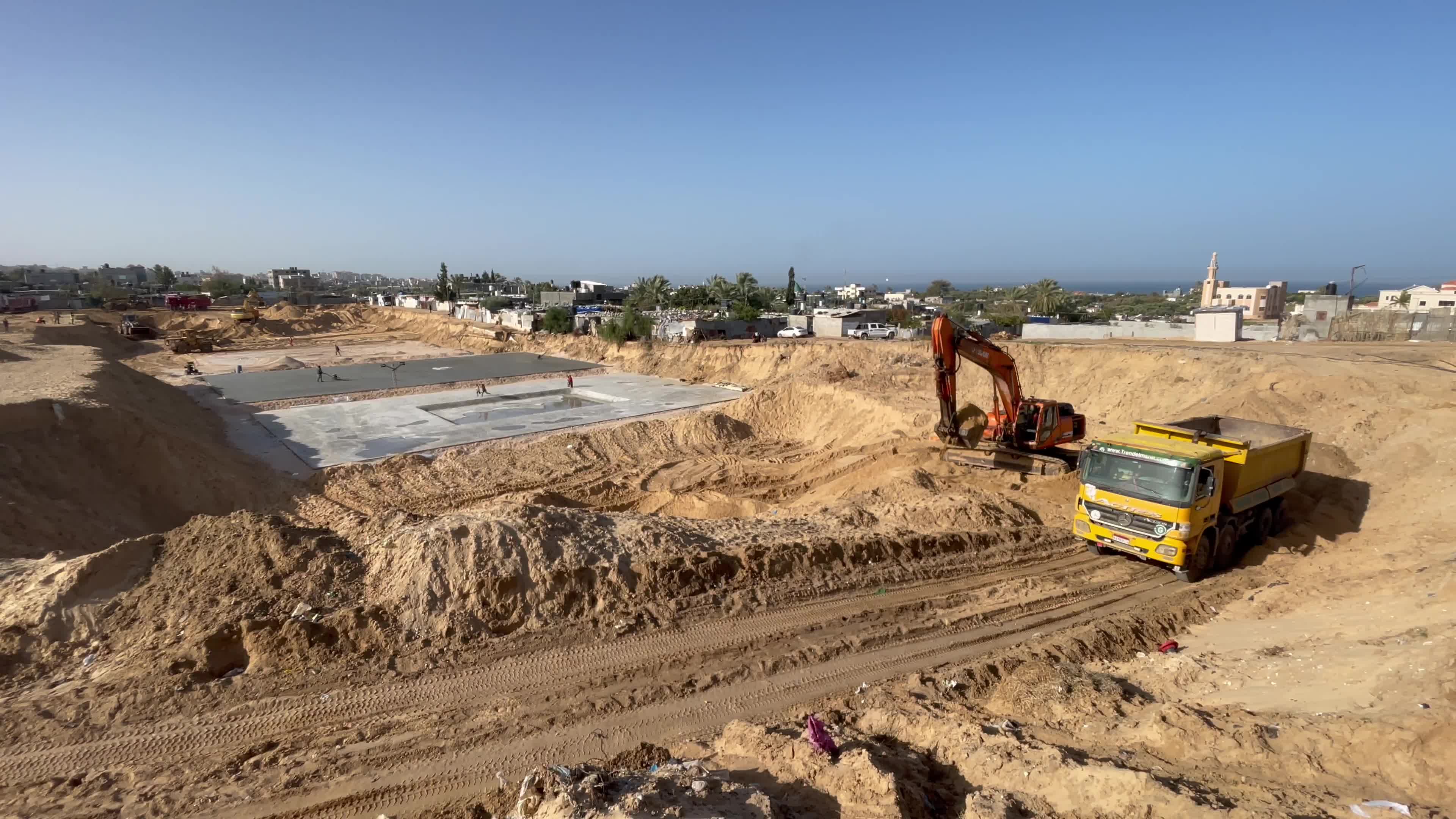 Construction site of a new housing complex north of Gaza City 