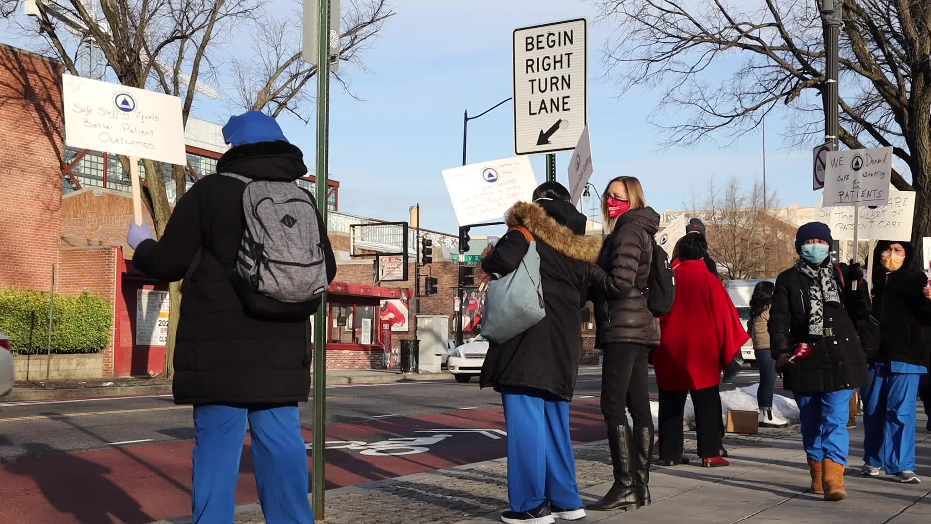 Nurses rally at Howard University Hospital