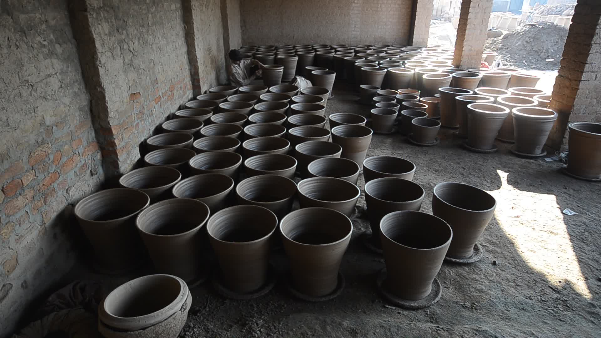 Traditional clay pots in Peshawar
